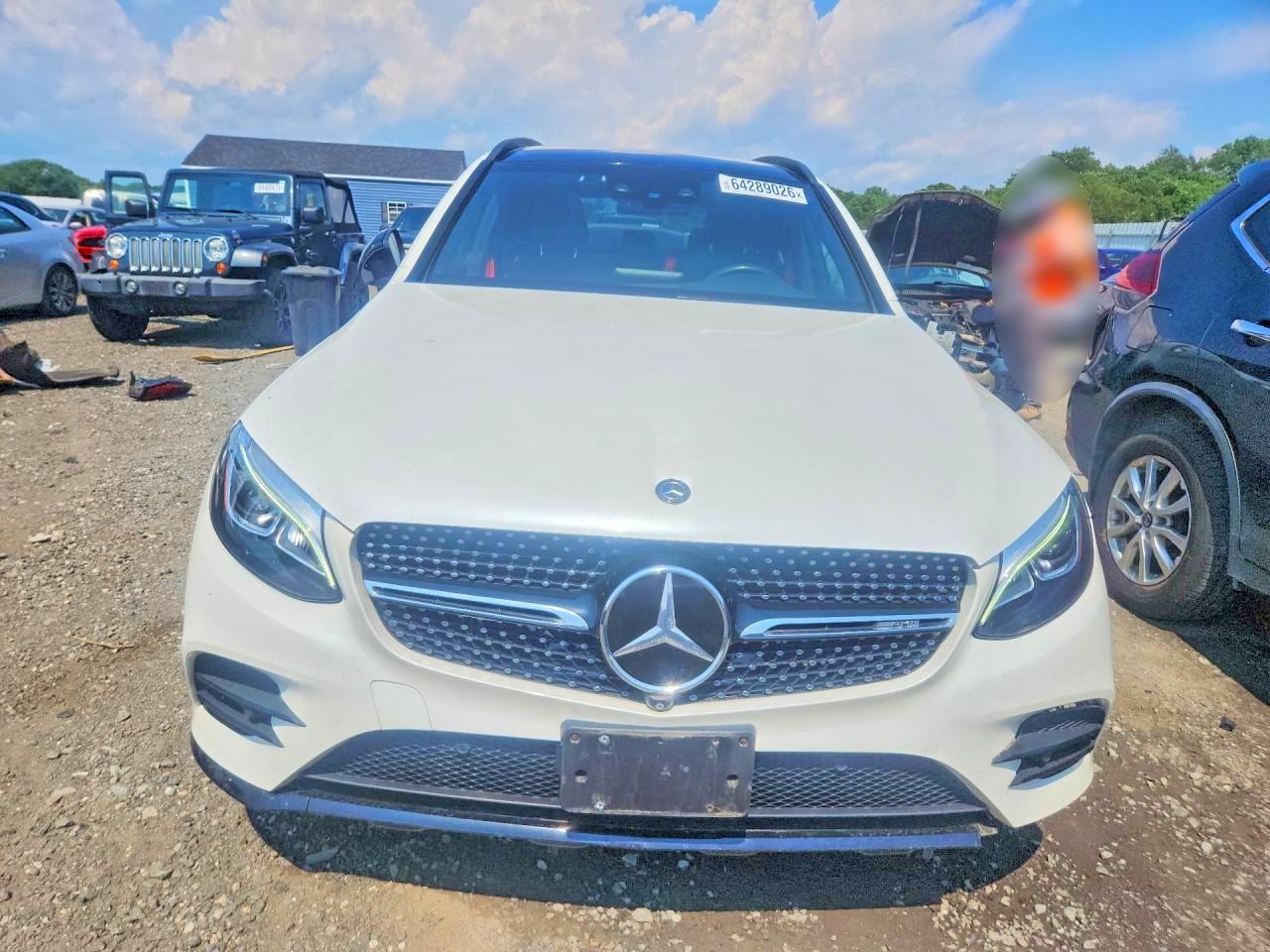 2018 Mercedes-benz Glc 43 4matic Amg Белый vin: WDC0G6EB2JF397096