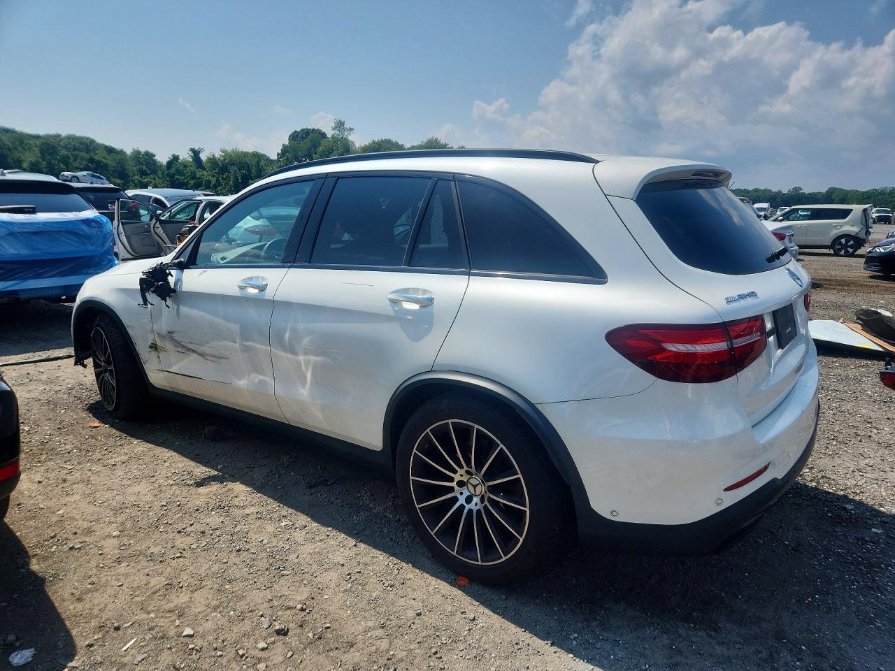 2018 Mercedes-benz Glc 43 4matic Amg Белый vin: WDC0G6EB2JF397096