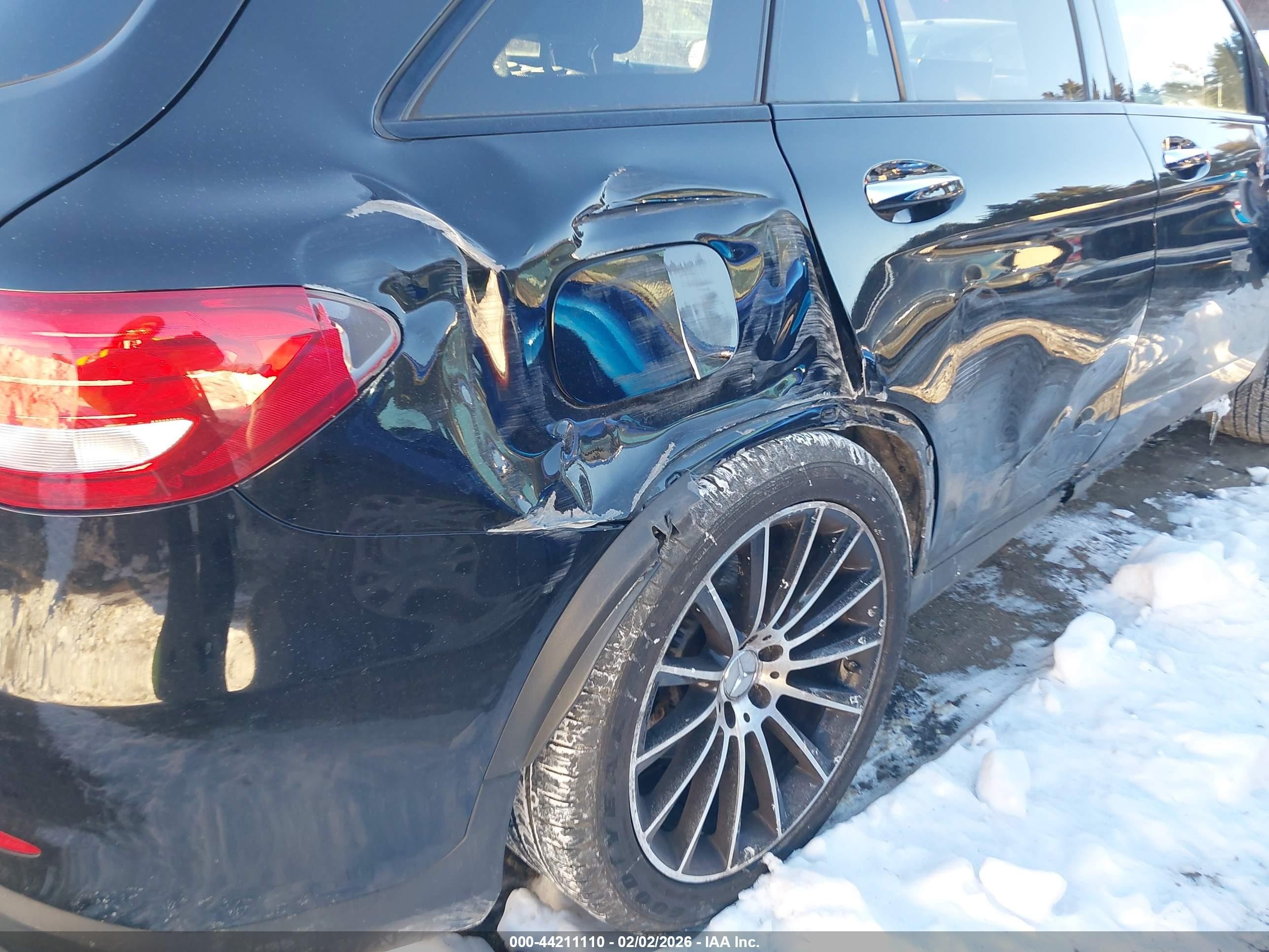 2017 Mercedes-benz Amg Glc 43 4matic Черный vin: WDC0G6EB3HF144704