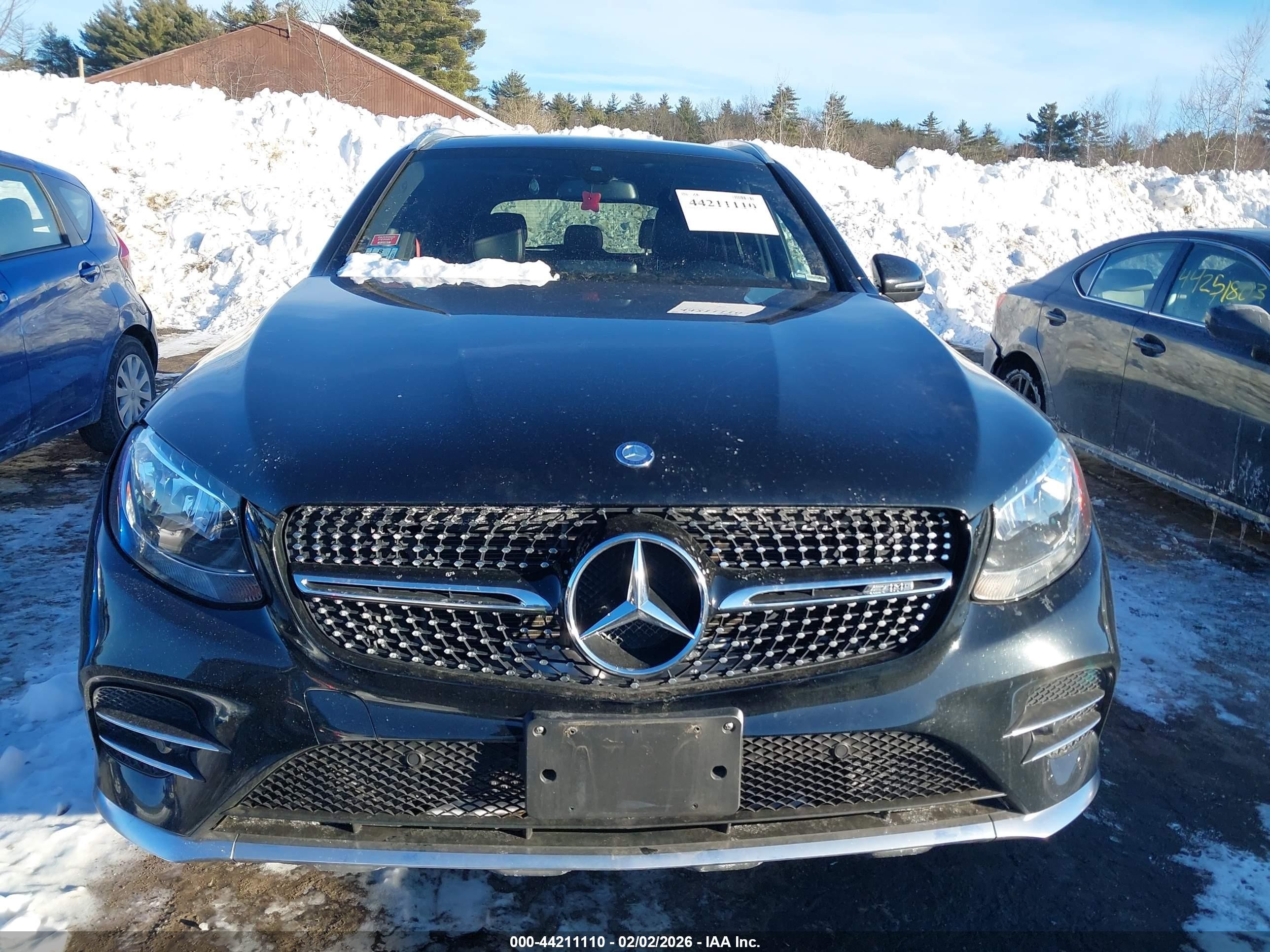 2017 Mercedes-benz Amg Glc 43 4matic Черный vin: WDC0G6EB3HF144704
