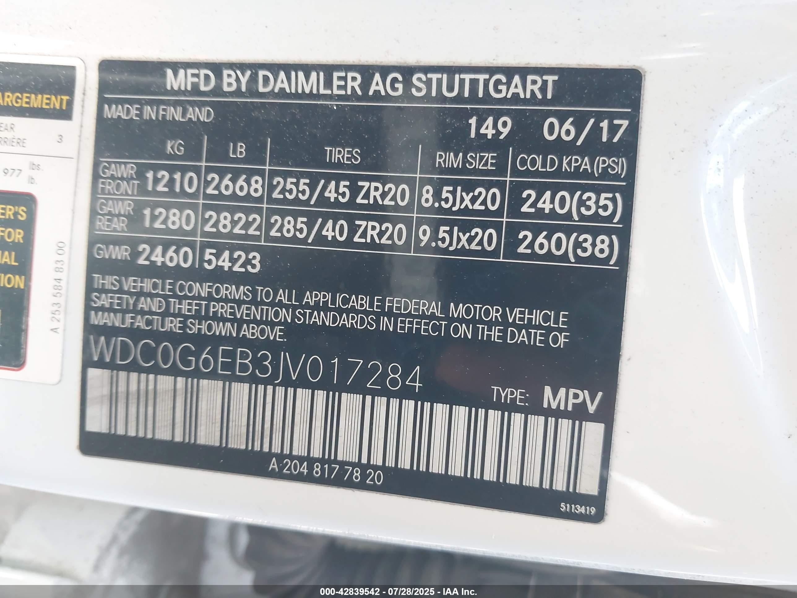 2018 Mercedes-benz Amg Glc 43 4matic White vin: WDC0G6EB3JV017284
