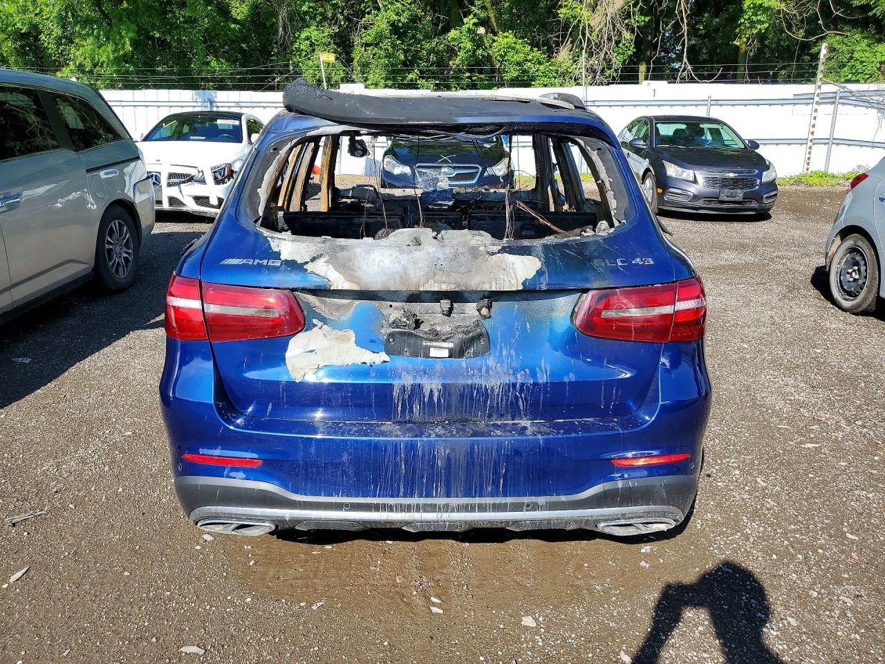 2019 Mercedes-benz Glc 43 4matic Amg Синий vin: WDC0G6EB4KF666006