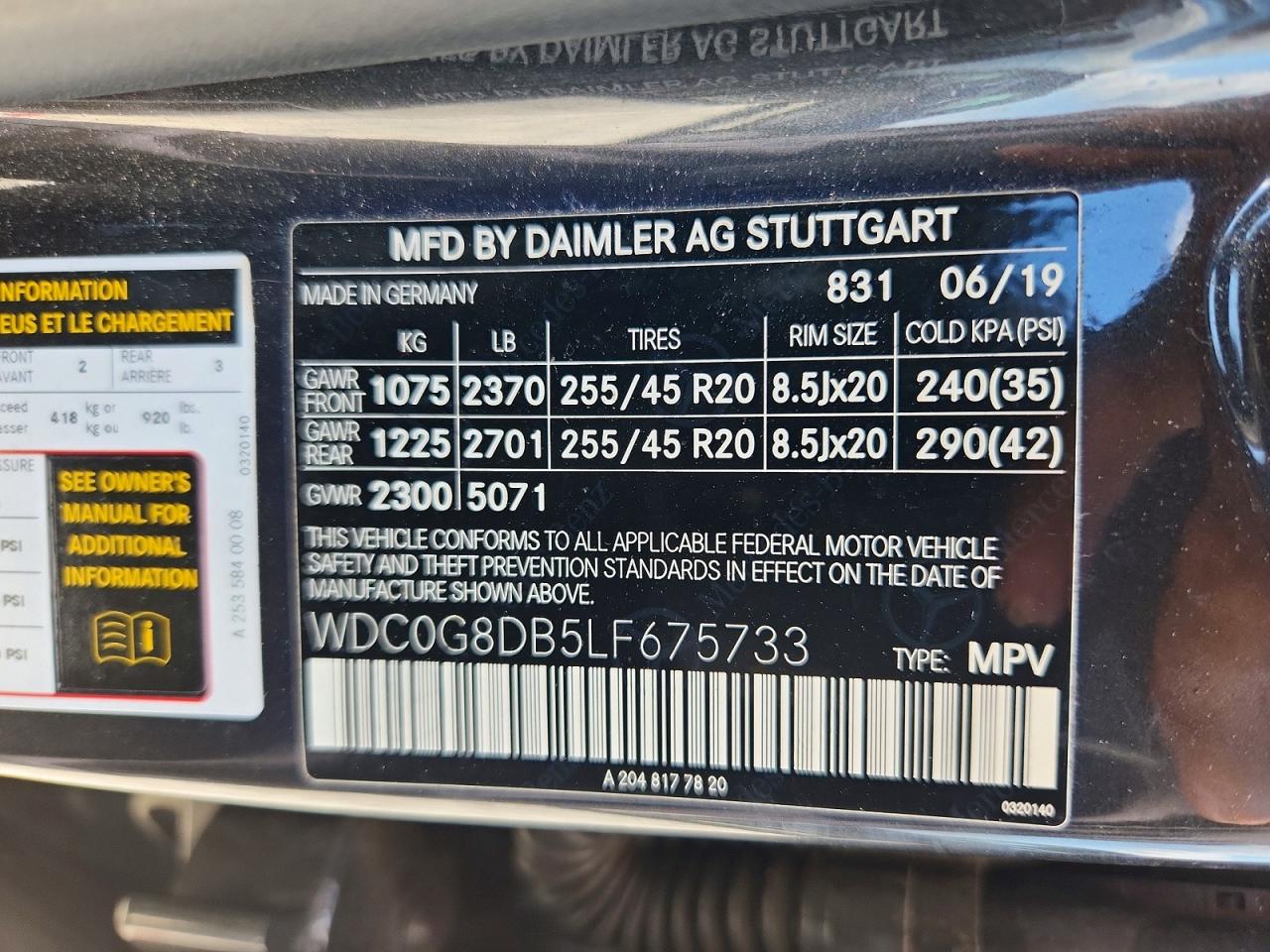 2020 Mercedes-benz Glc 300 Black vin: WDC0G8DB5LF675733