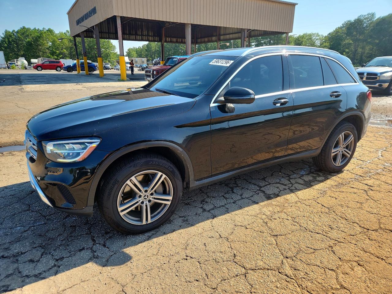 2020 Mercedes-benz Glc 300 4matic Черный vin: WDC0G8EB3LF708677