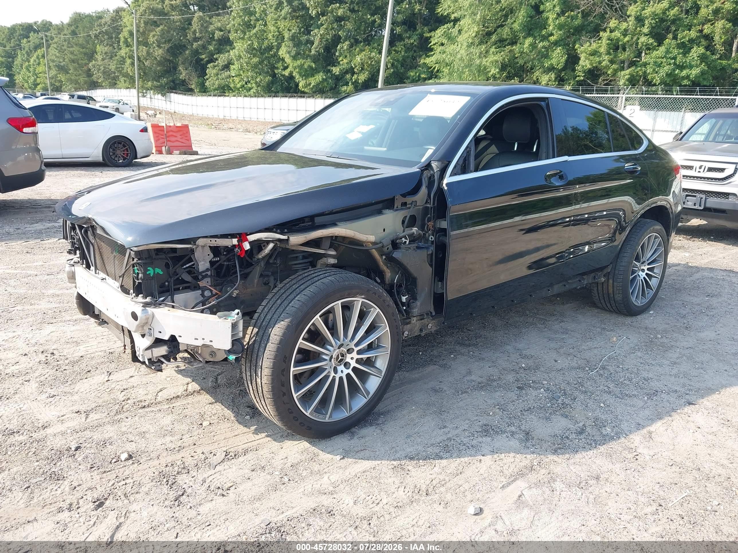 2019 Mercedes-benz Glc 300 Coupe 4matic Black vin: WDC0J4KB1KF658844