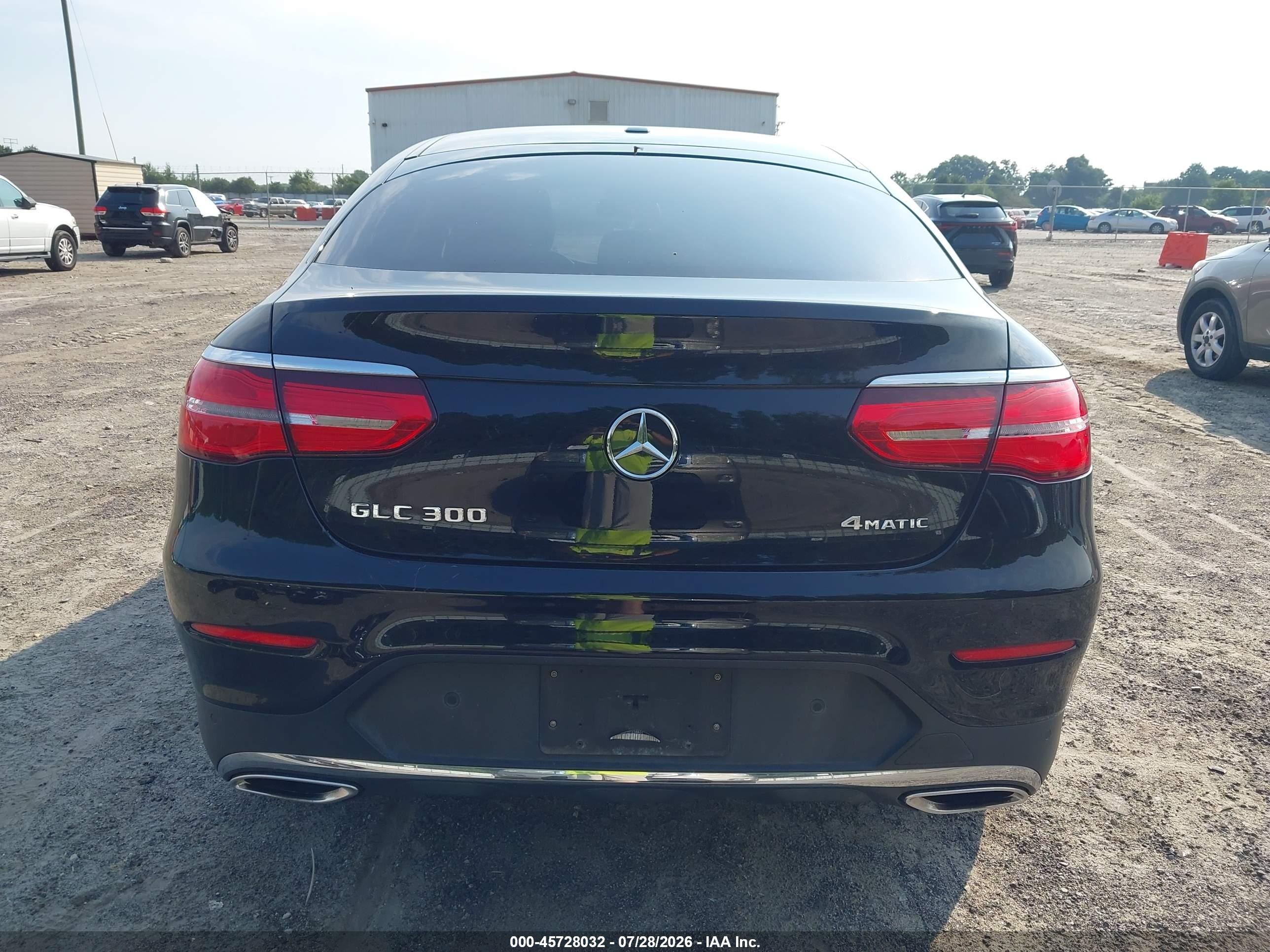 2019 Mercedes-benz Glc 300 Coupe 4matic Black vin: WDC0J4KB1KF658844