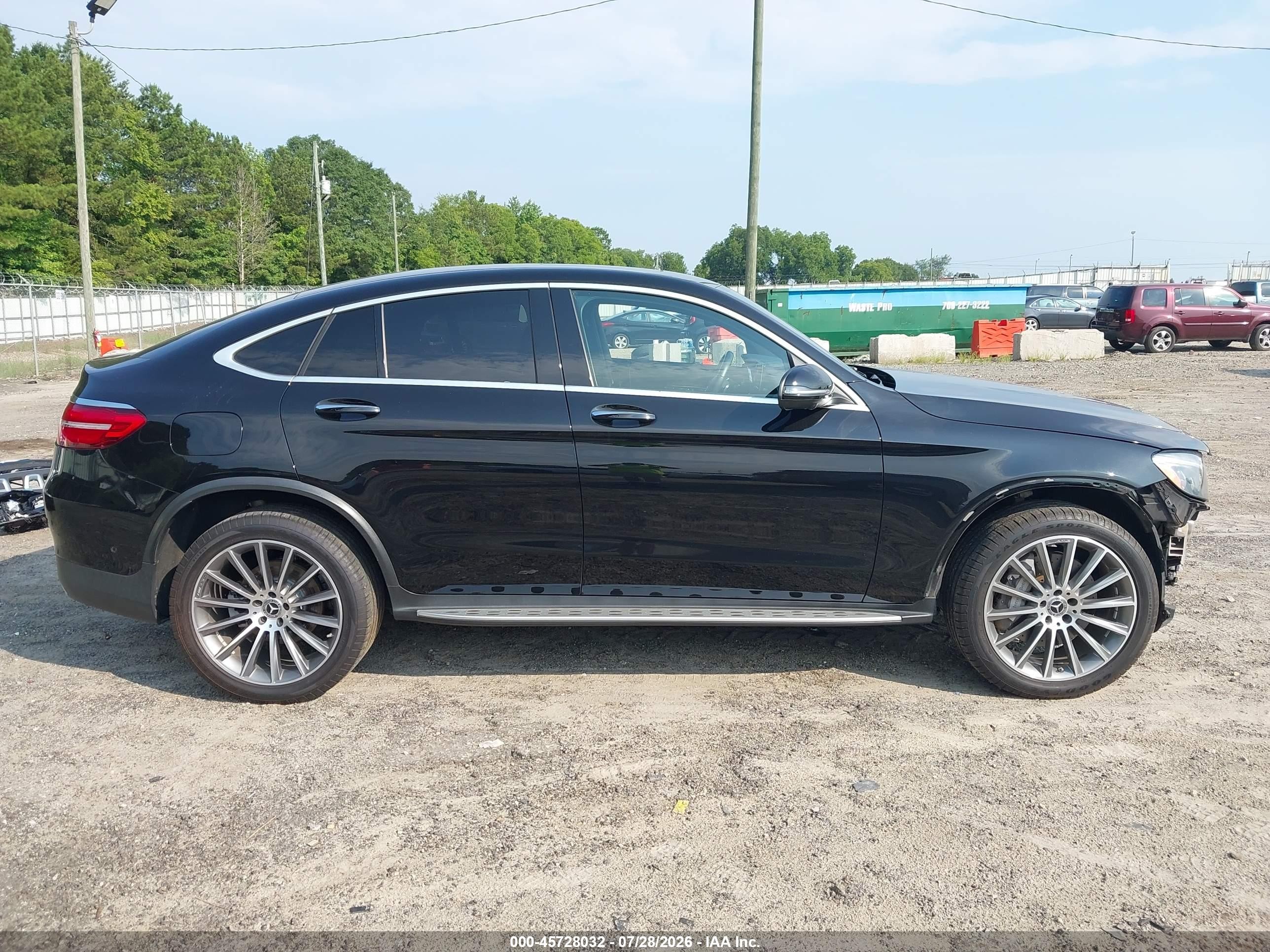 2019 Mercedes-benz Glc 300 Coupe 4matic Black vin: WDC0J4KB1KF658844