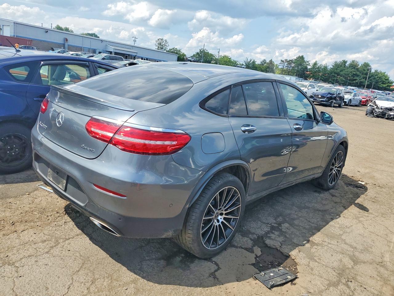 2019 Mercedes-benz Glc Coupe 300 4matic Gray vin: WDC0J4KB3KF522649