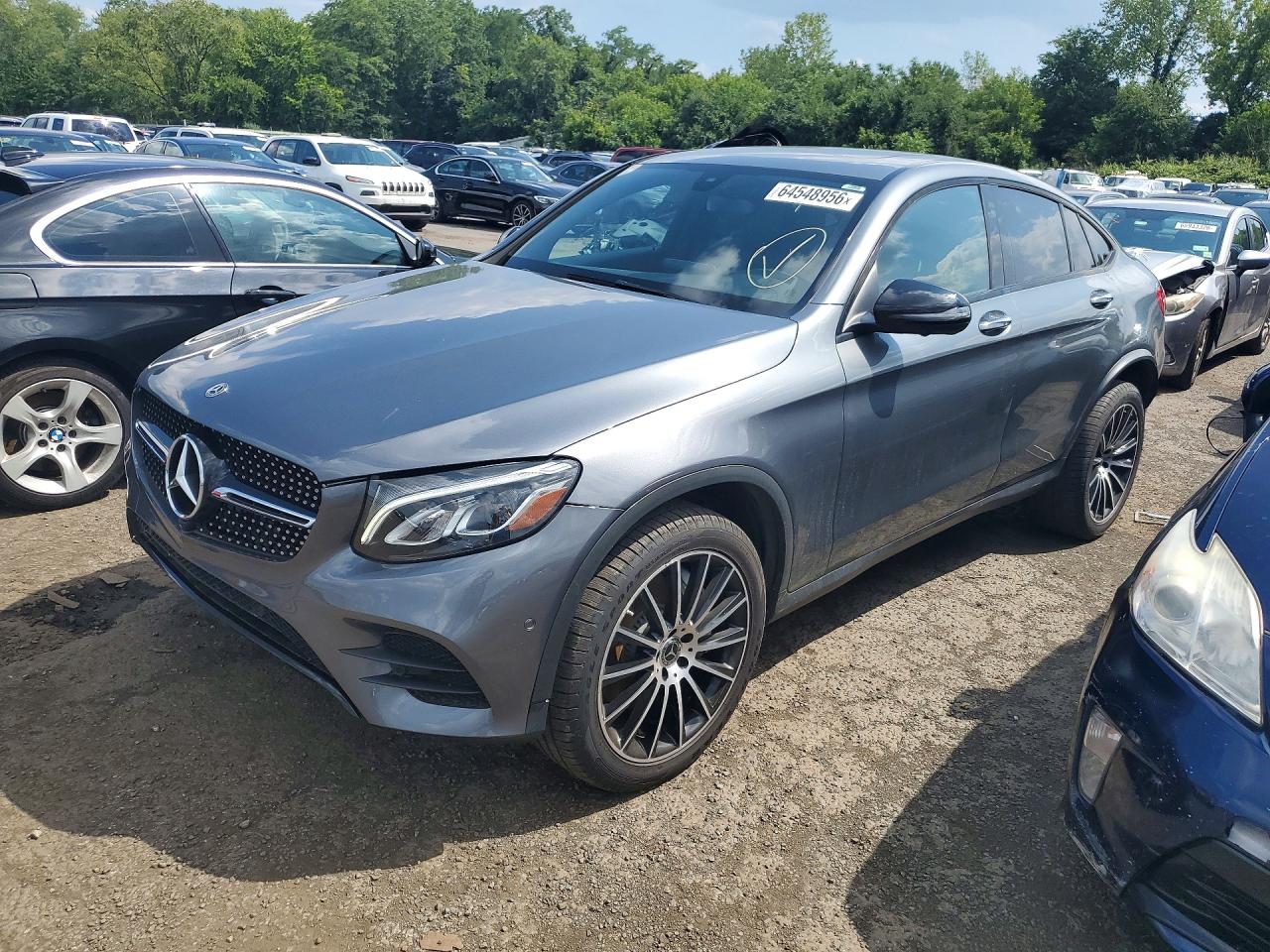 2019 Mercedes-benz Glc Coupe 300 4matic Gray vin: WDC0J4KB3KF522649