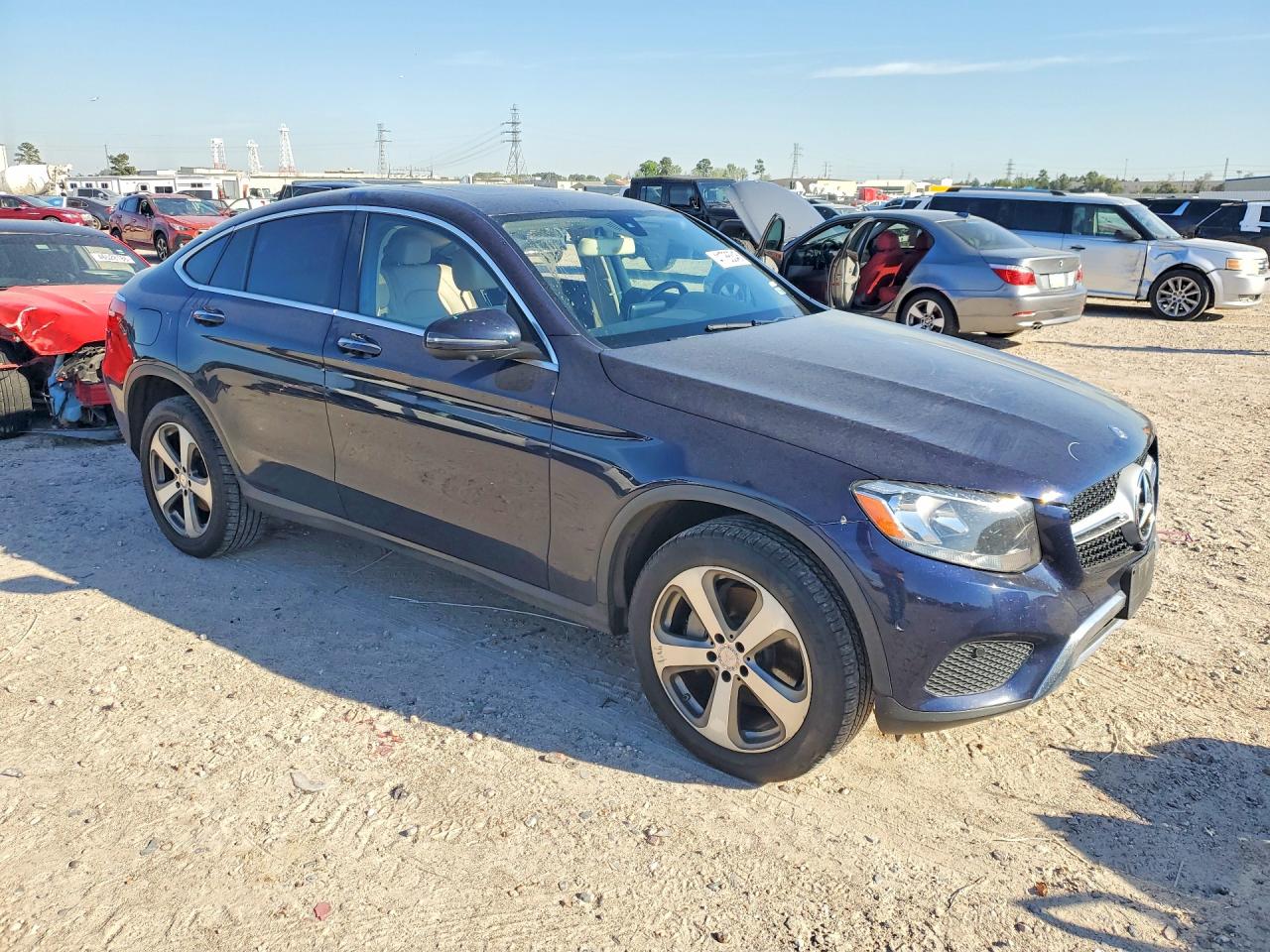 2017 Mercedes-benz Glc Coupe 300 4matic Blue vin: WDC0J4KB5HF152779