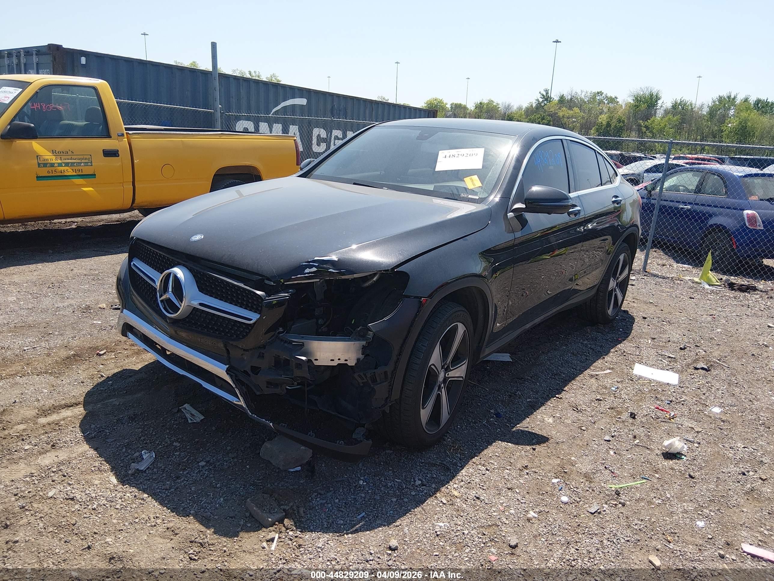 2017 Mercedes-benz Glc 300 Coupe 4matic Черный vin: WDC0J4KB7HF191745