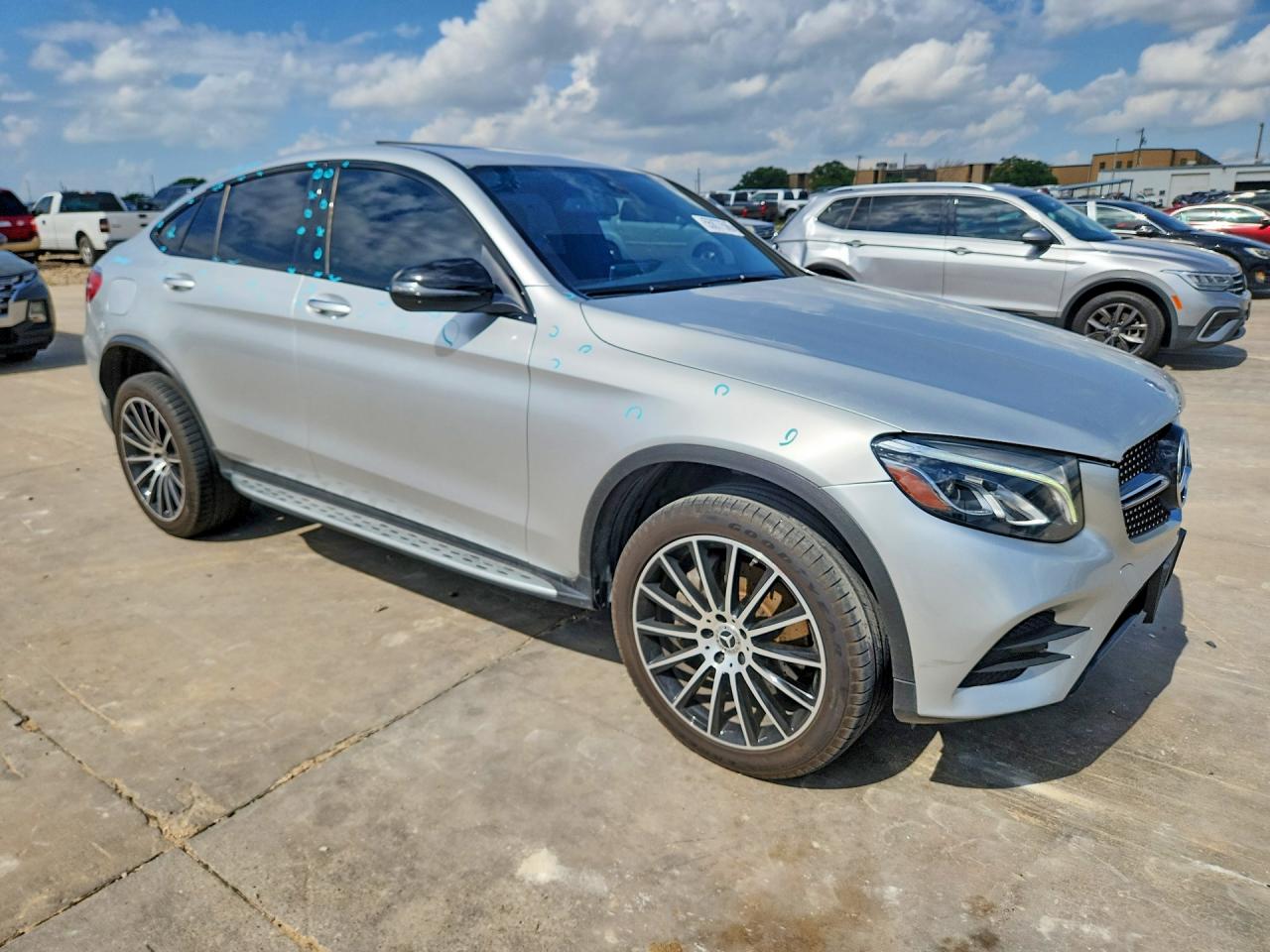 2019 Mercedes-benz Glc Coupe 300 4matic Silver vin: WDC0J4KB7KF667998