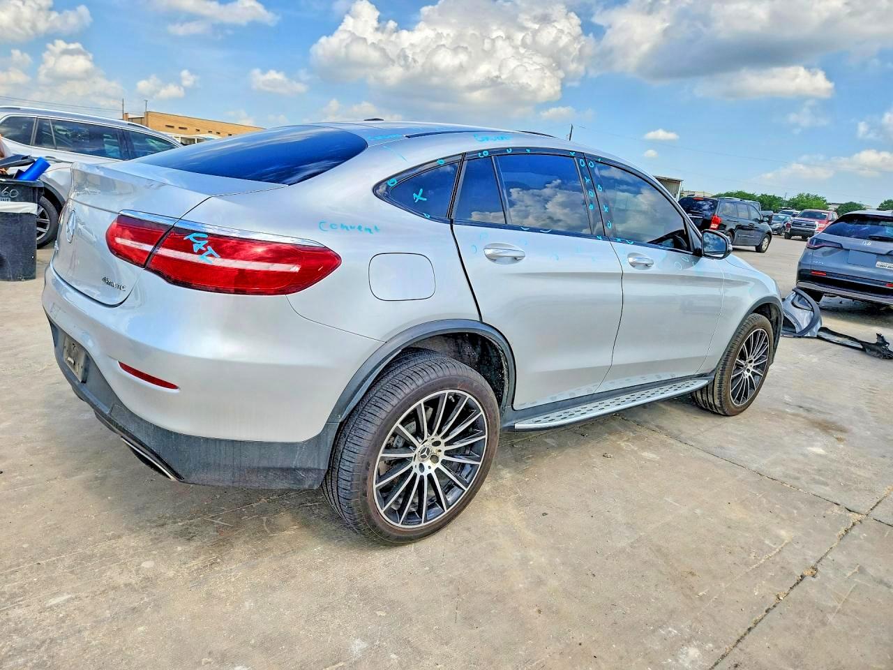 2019 Mercedes-benz Glc Coupe 300 4matic Silver vin: WDC0J4KB7KF667998