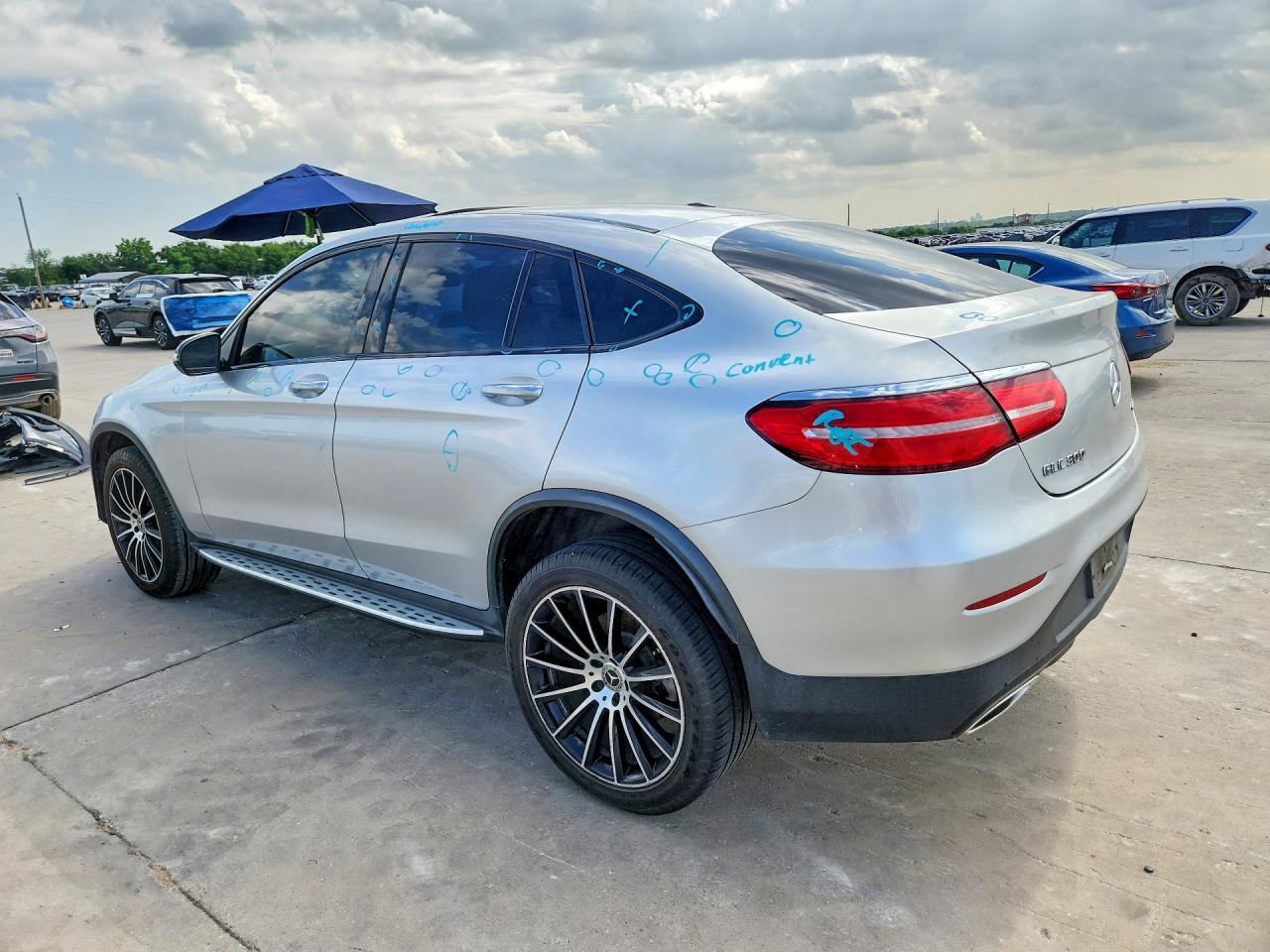 2019 Mercedes-benz Glc Coupe 300 4matic Silver vin: WDC0J4KB7KF667998