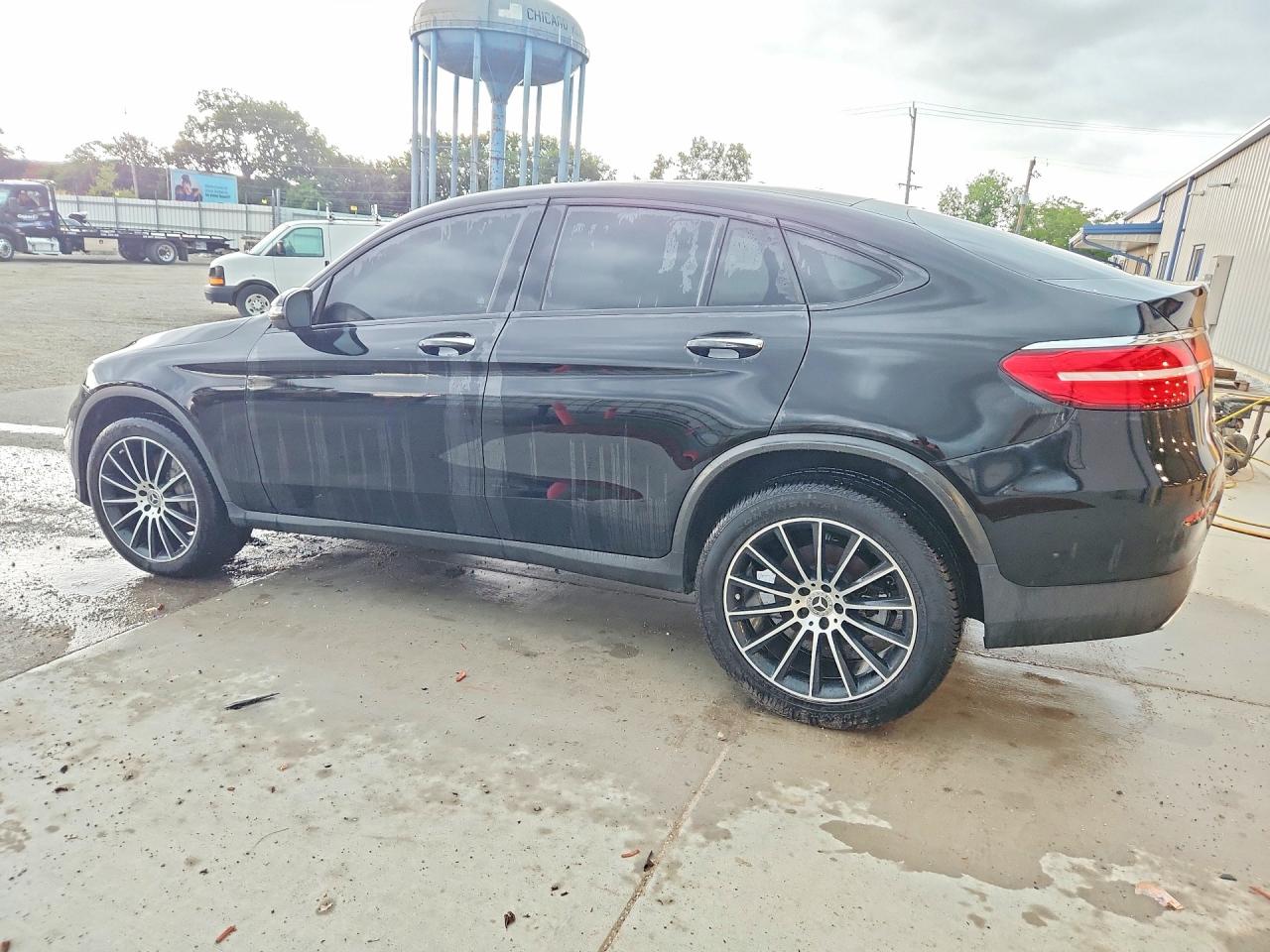 2017 Mercedes-benz Glc Coupe 300 4matic Black vin: WDC0J4KBXHF234068