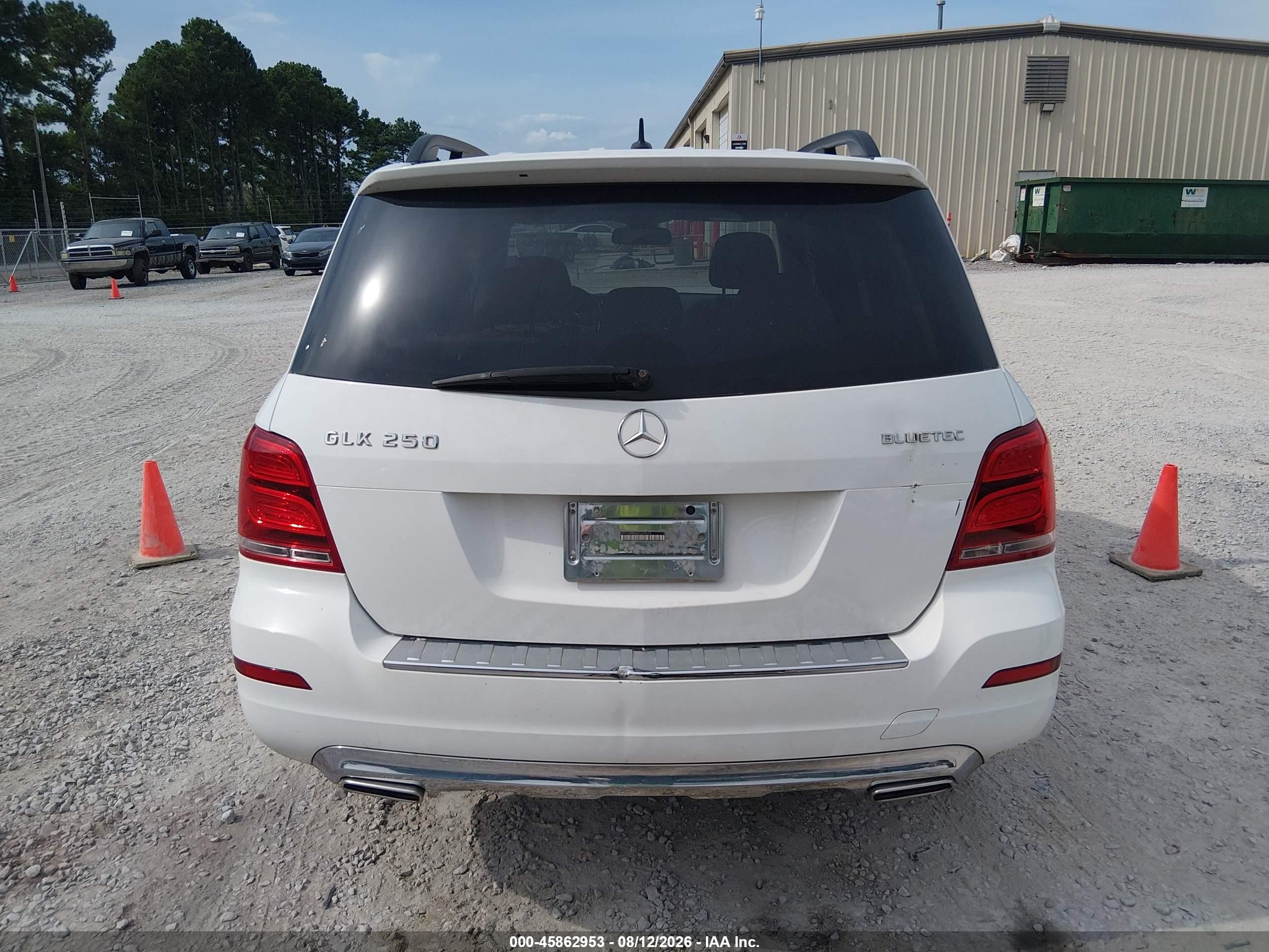 2015 Mercedes-benz Glk 250 Bluetec 4matic White vin: WDCGG0EB0FG337623