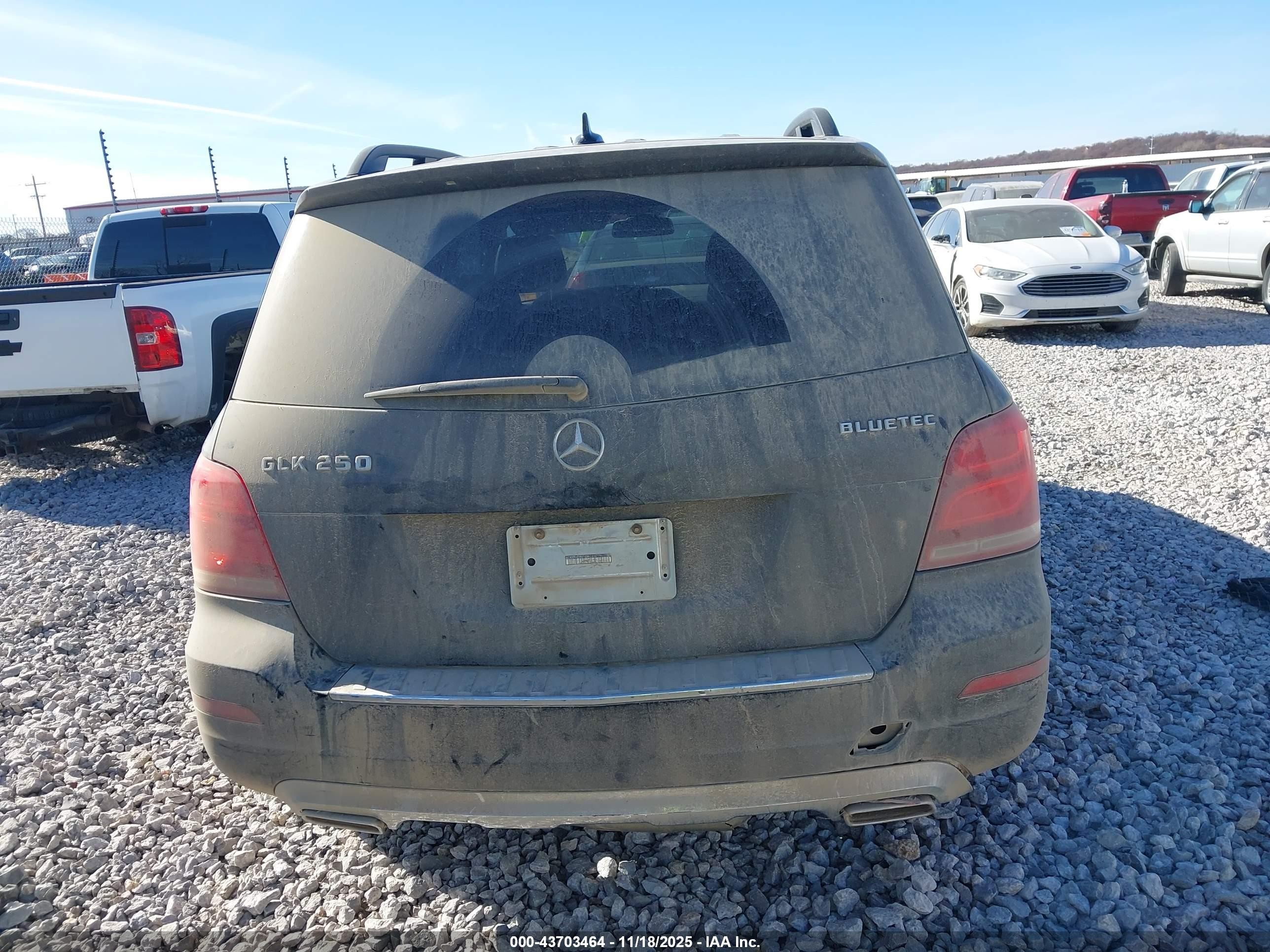 2015 Mercedes-benz Glk 250 Bluetec 4matic Black vin: WDCGG0EB0FG342336