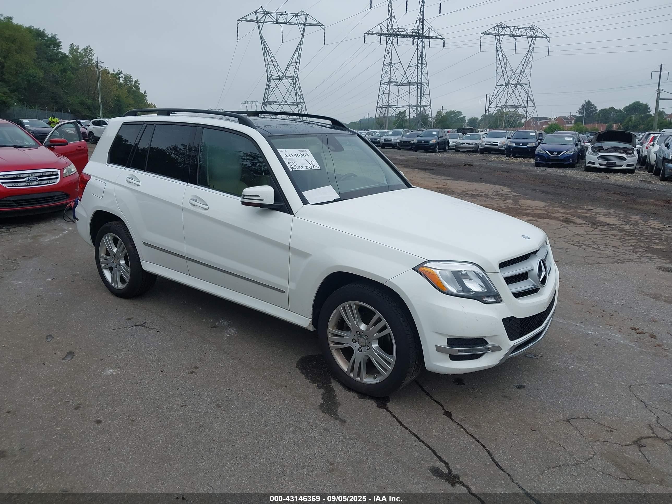 2015 Mercedes-benz Glk 250 Bluetec 4matic White vin: WDCGG0EB1FG401345