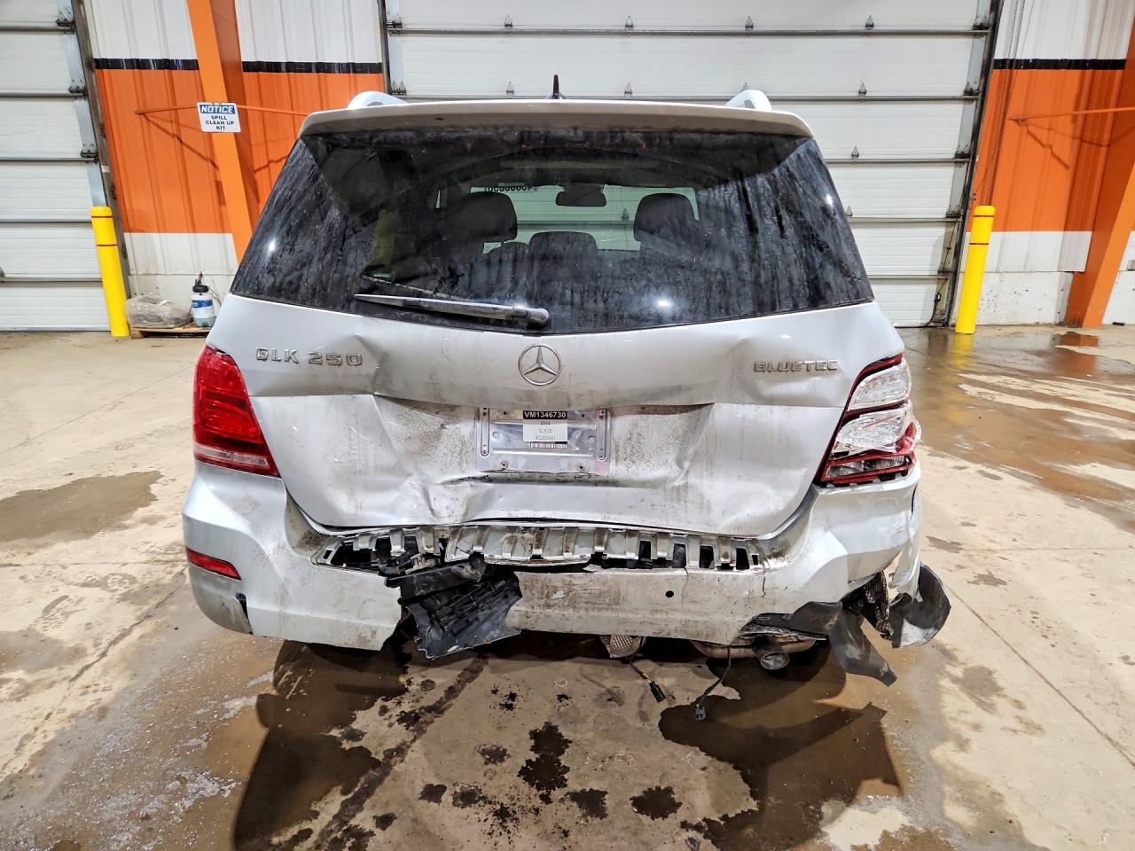 2014 Mercedes-benz Glk 250 Bluetec Silver vin: WDCGG0EB2EG205641