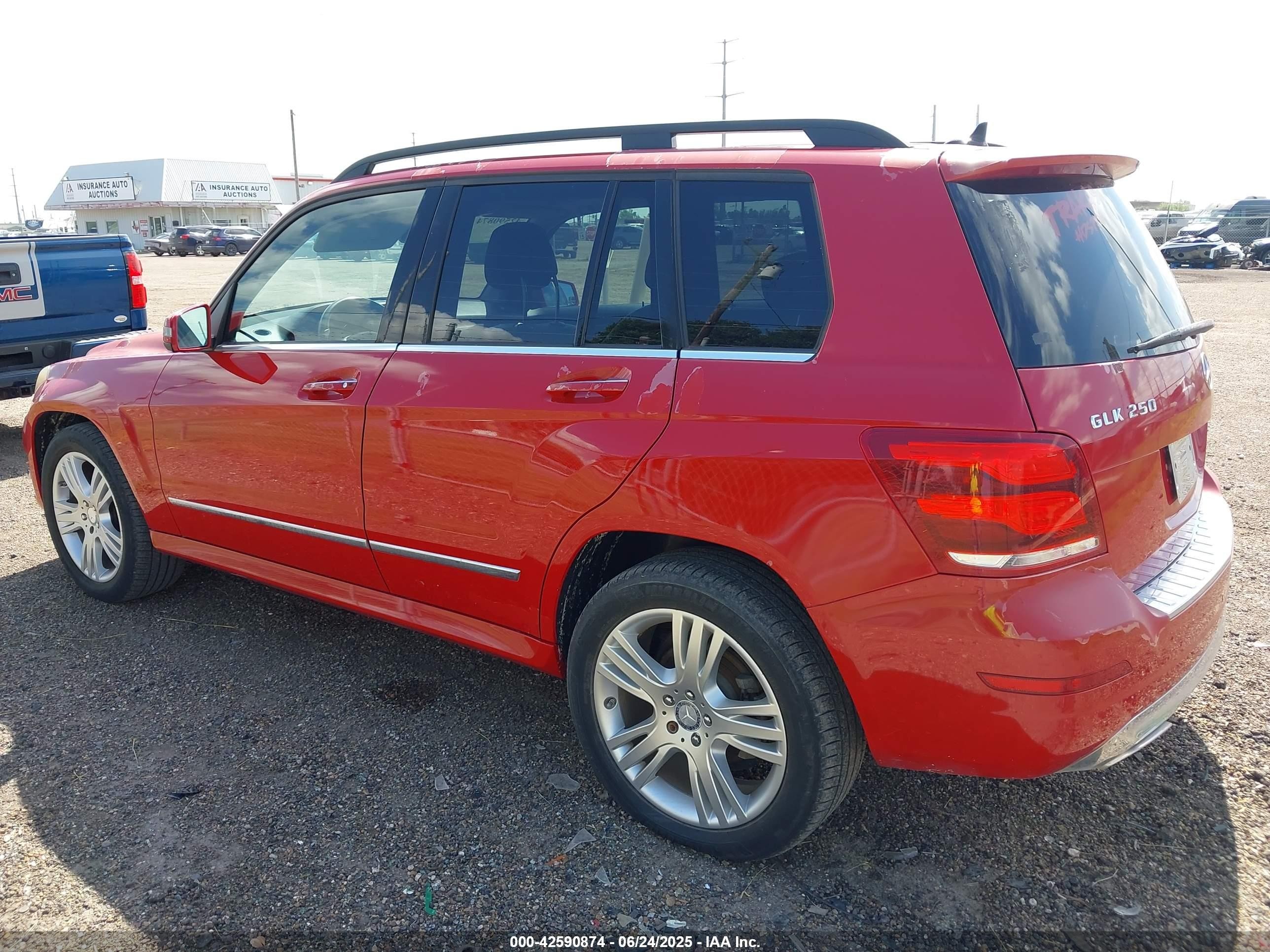 2015 Mercedes-benz Glk 250 Bluetec 4matic Red vin: WDCGG0EB2FG407428