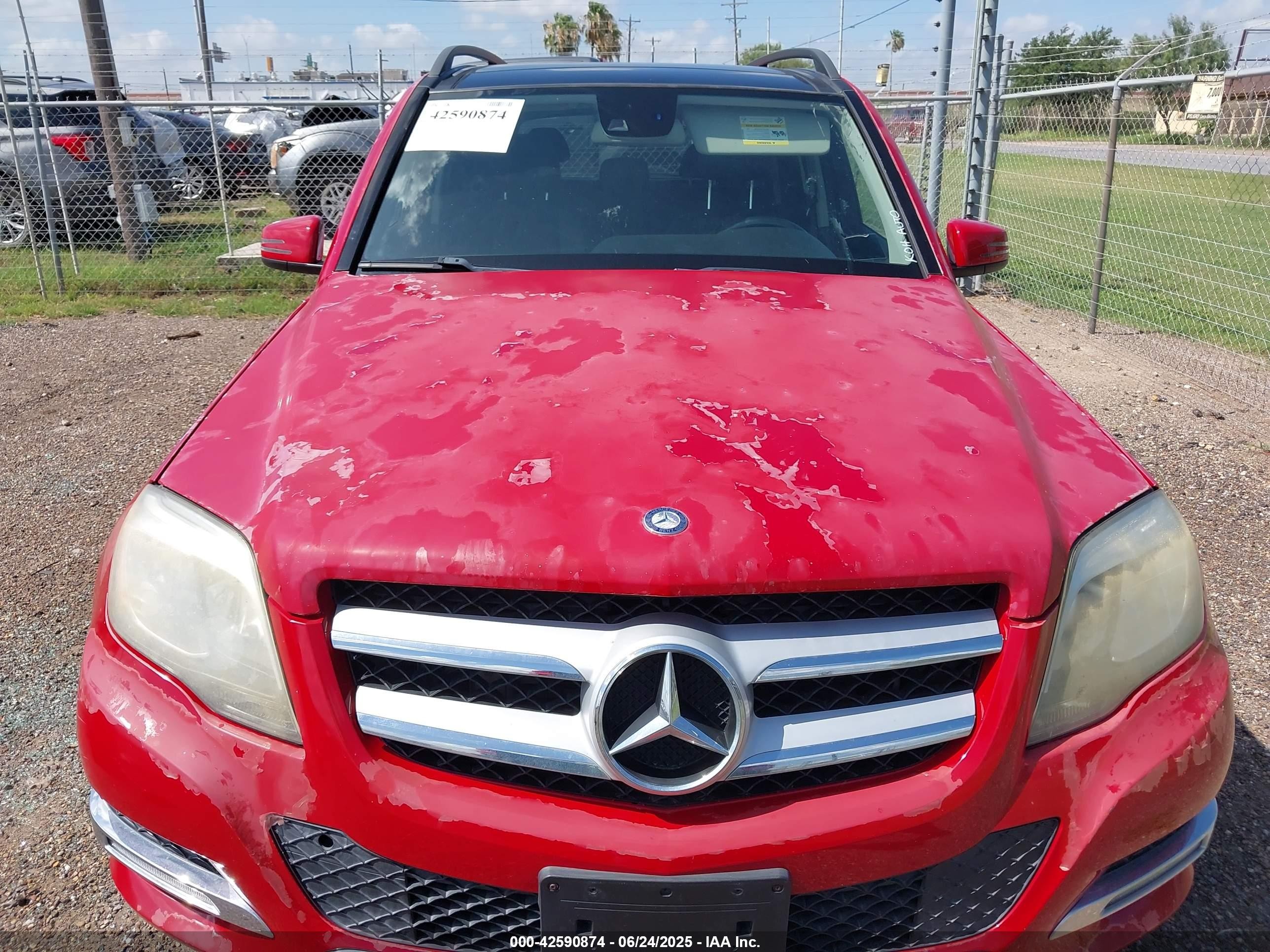 2015 Mercedes-benz Glk 250 Bluetec 4matic Red vin: WDCGG0EB2FG407428