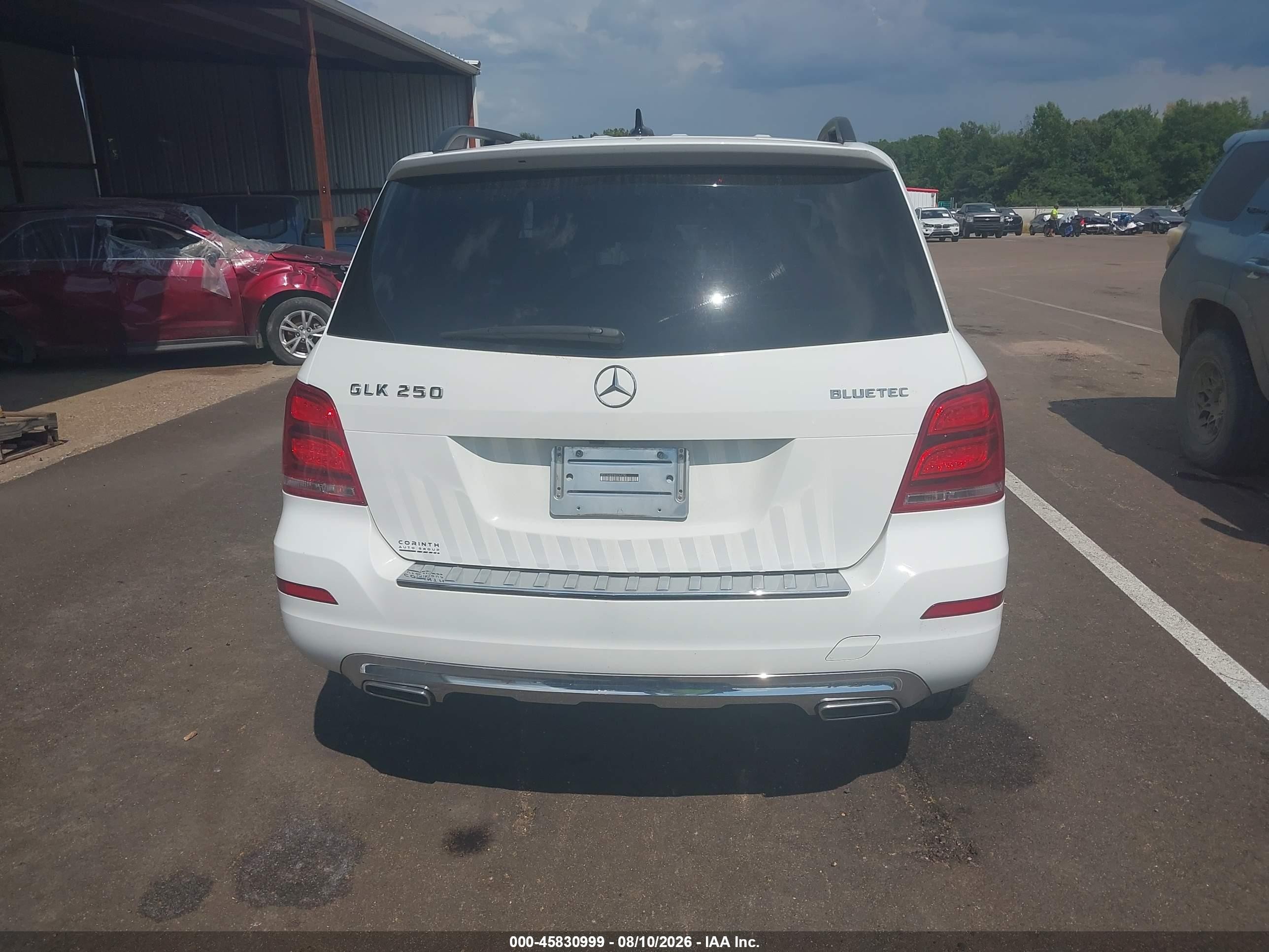 2014 Mercedes-benz Glk 250 Bluetec 4matic White vin: WDCGG0EB3EG264780