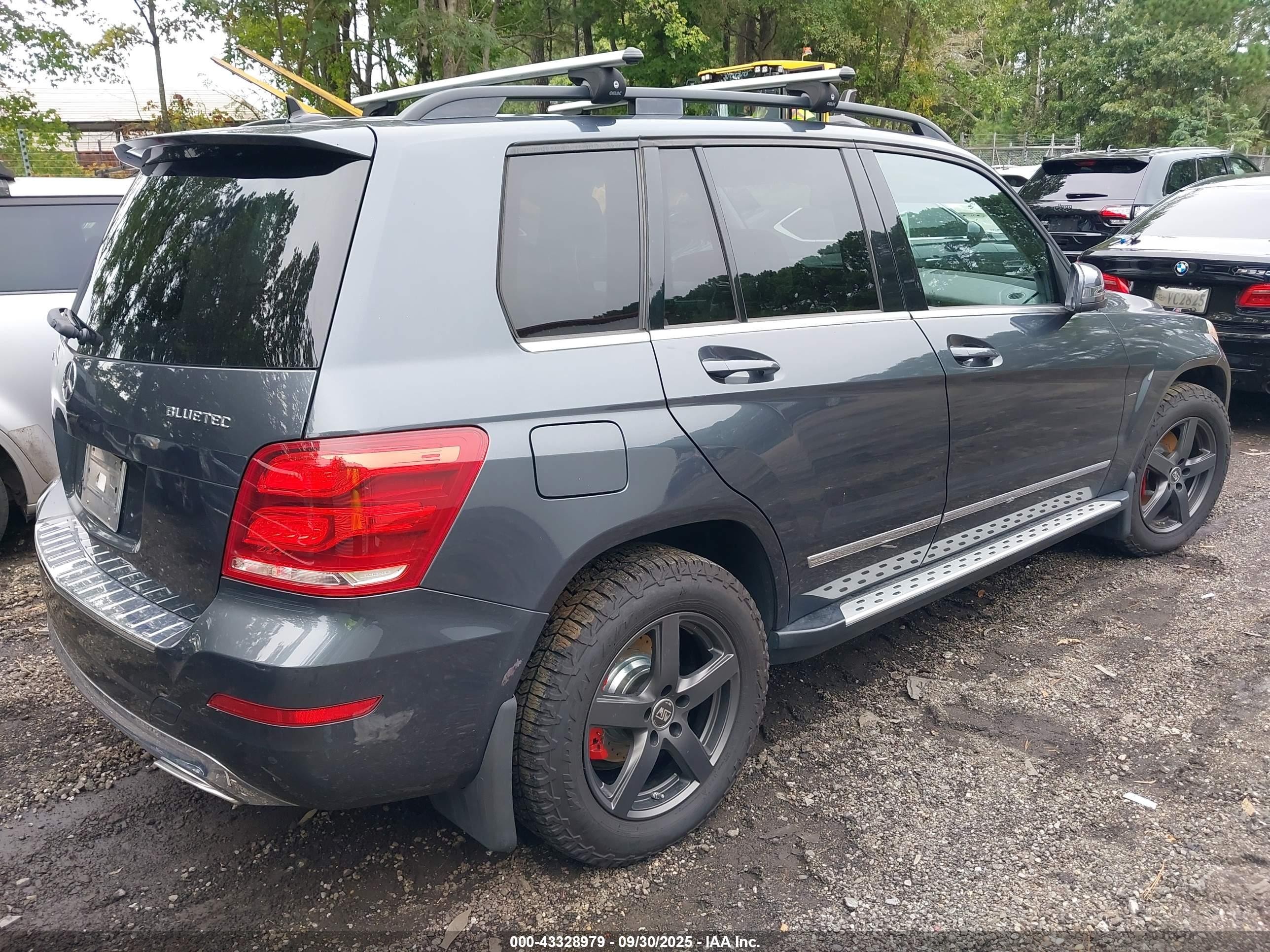 2015 Mercedes-benz Glk 250 Bluetec 4matic Gray vin: WDCGG0EB3FG398691