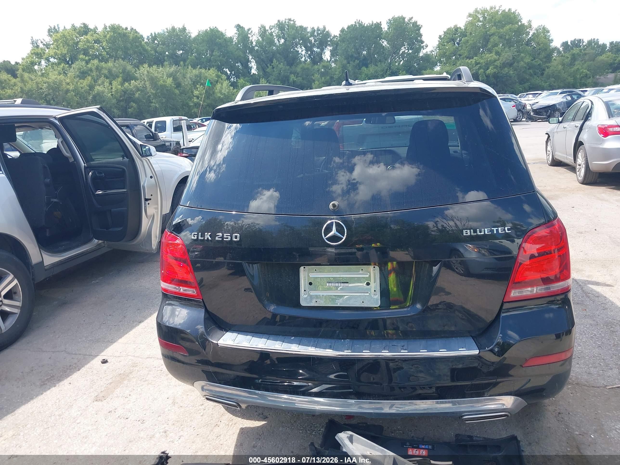 2014 Mercedes-benz Glk 250 Bluetec 4matic Black vin: WDCGG0EB4EG314912
