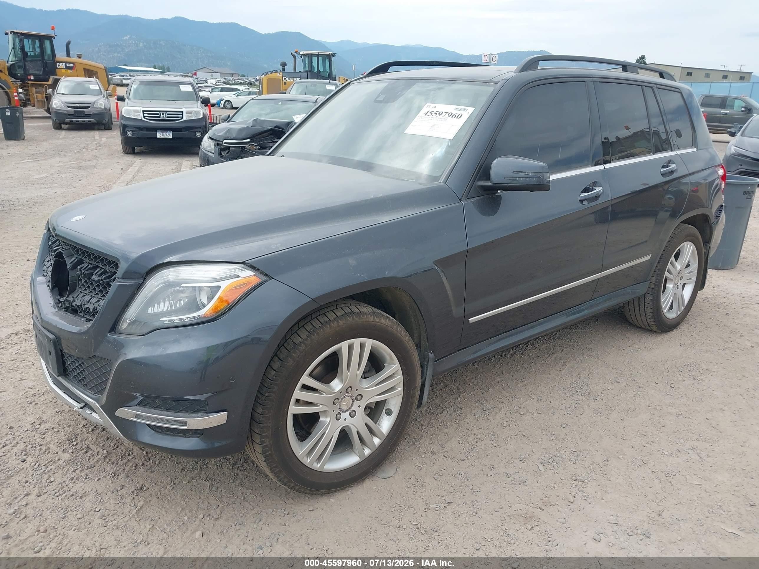 2014 Mercedes-benz Glk 250 Bluetec 4matic Gray vin: WDCGG0EB6EG188486