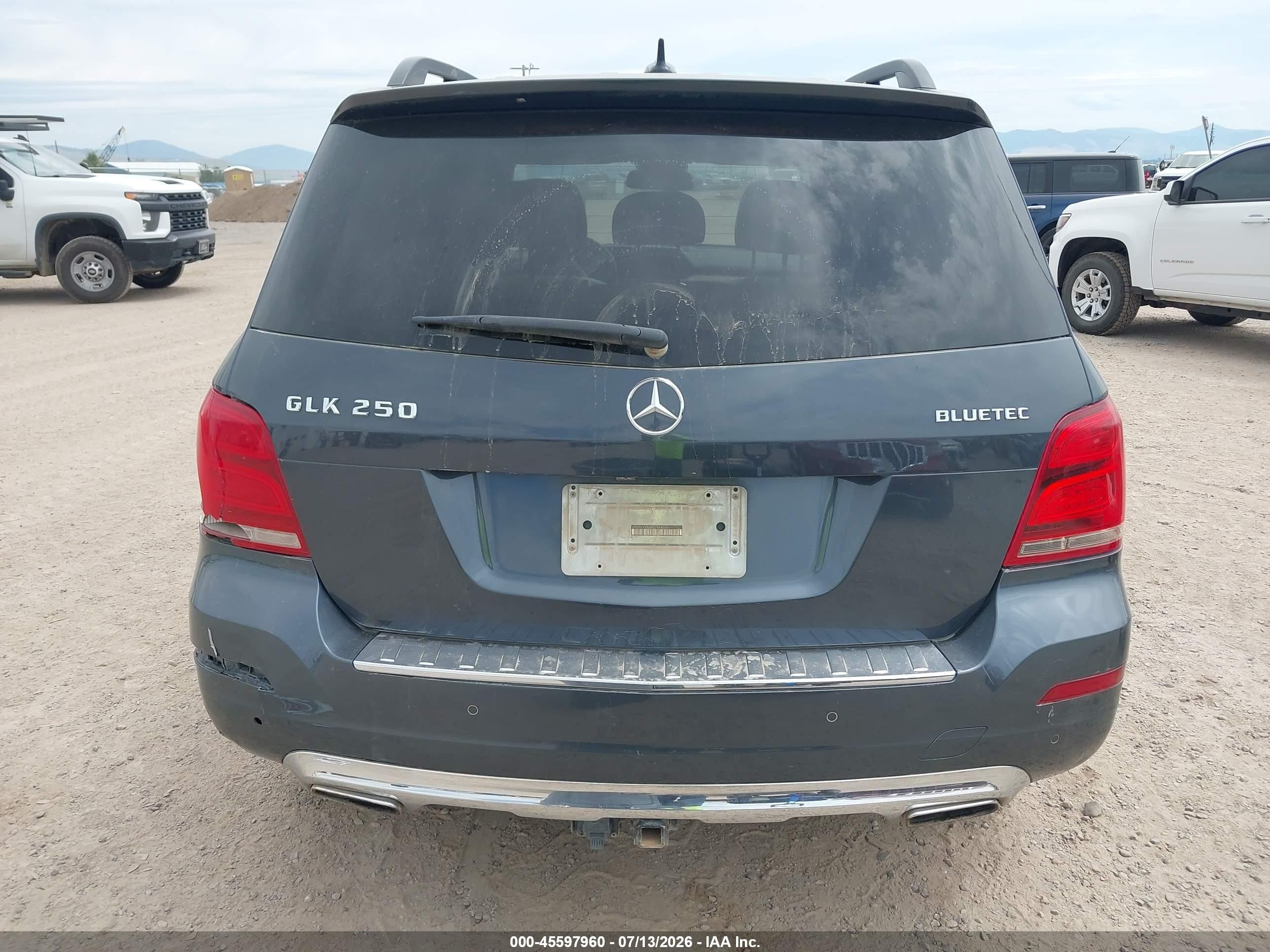 2014 Mercedes-benz Glk 250 Bluetec 4matic Gray vin: WDCGG0EB6EG188486