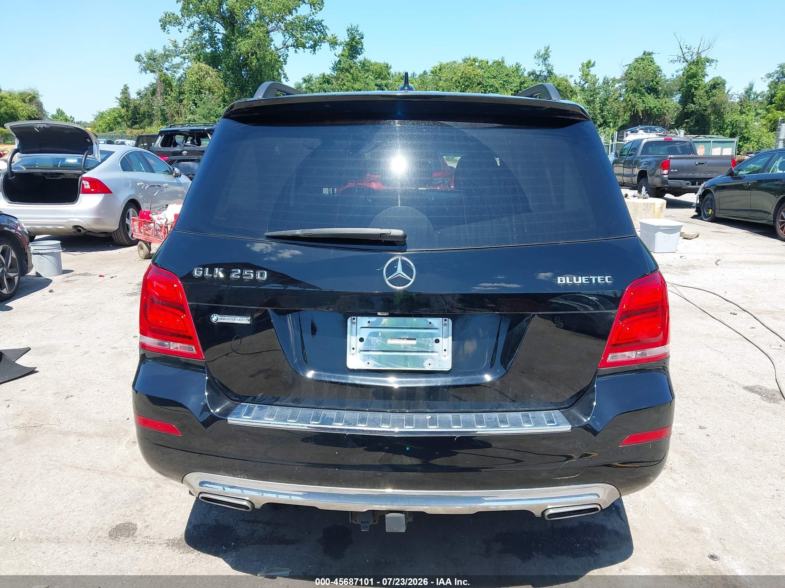 2014 Mercedes-benz Glk 250 Bluetec 4matic Black vin: WDCGG0EB6EG321201