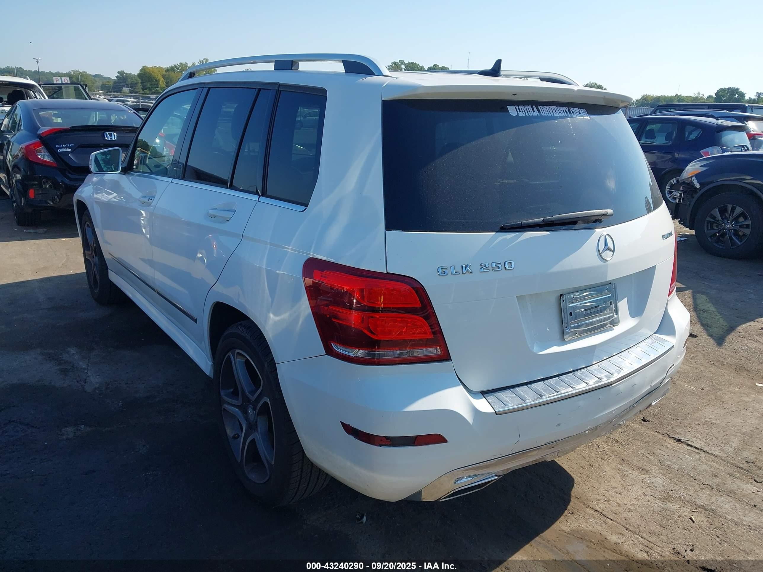 2015 Mercedes-benz Glk 250 Bluetec 4matic Белый vin: WDCGG0EB6FG428654