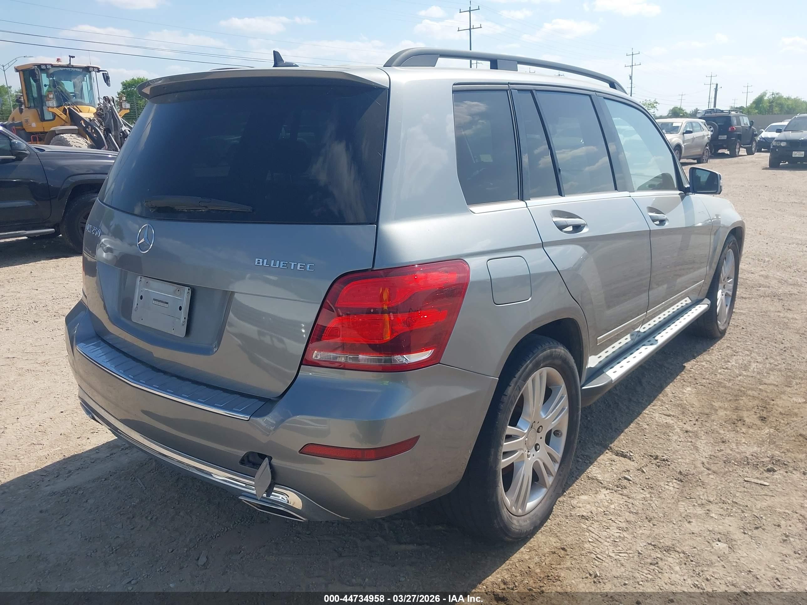 2015 Mercedes-benz Glk 250 Bluetec 4matic Gray vin: WDCGG0EB7FG402810