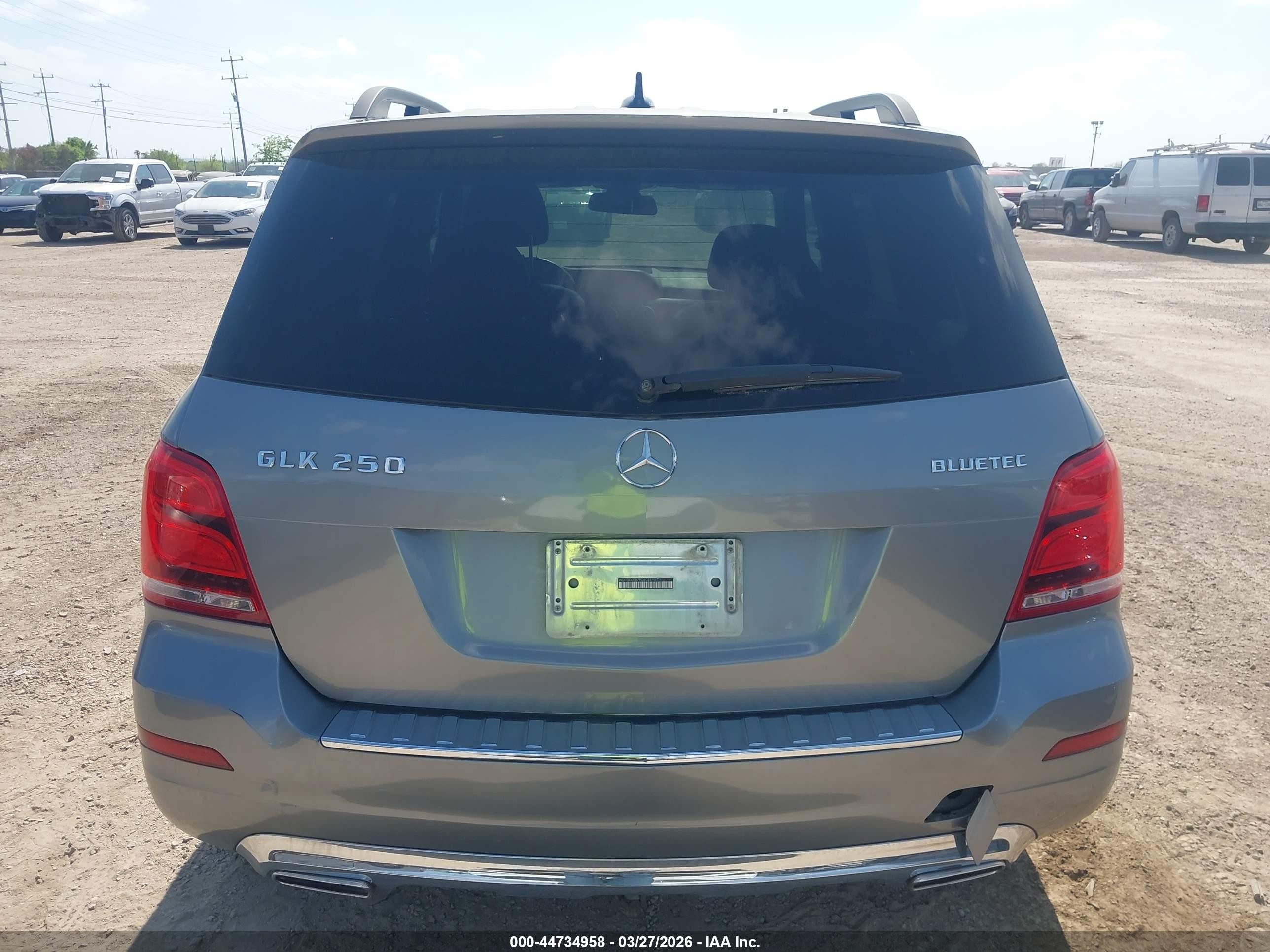 2015 Mercedes-benz Glk 250 Bluetec 4matic Gray vin: WDCGG0EB7FG402810
