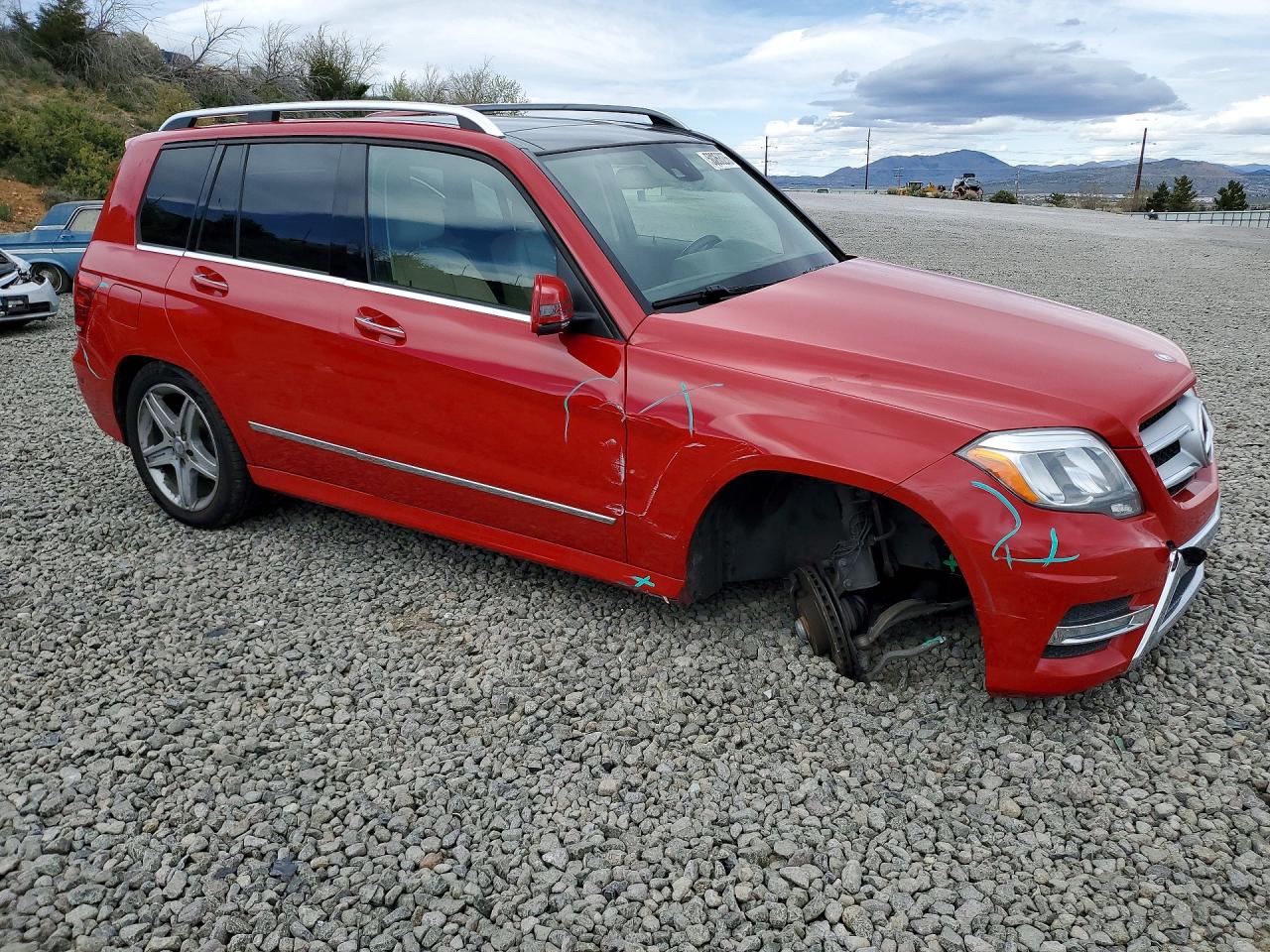 2015 Mercedes-benz Glk 250 Bluetec Red vin: WDCGG0EB7FG419574
