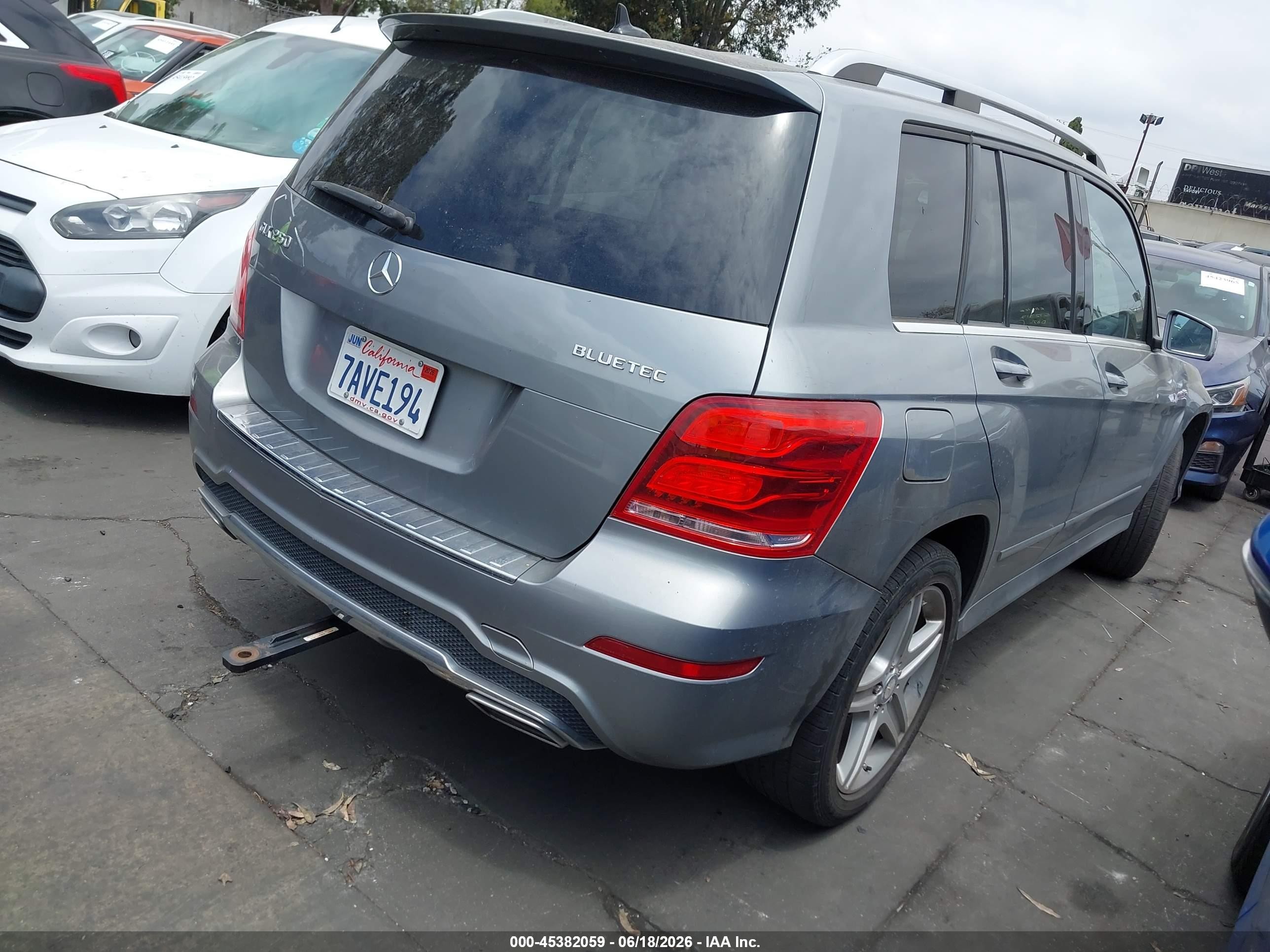 2013 Mercedes-benz Glk 250 Bluetec 4matic Серый vin: WDCGG0EB8DG097413