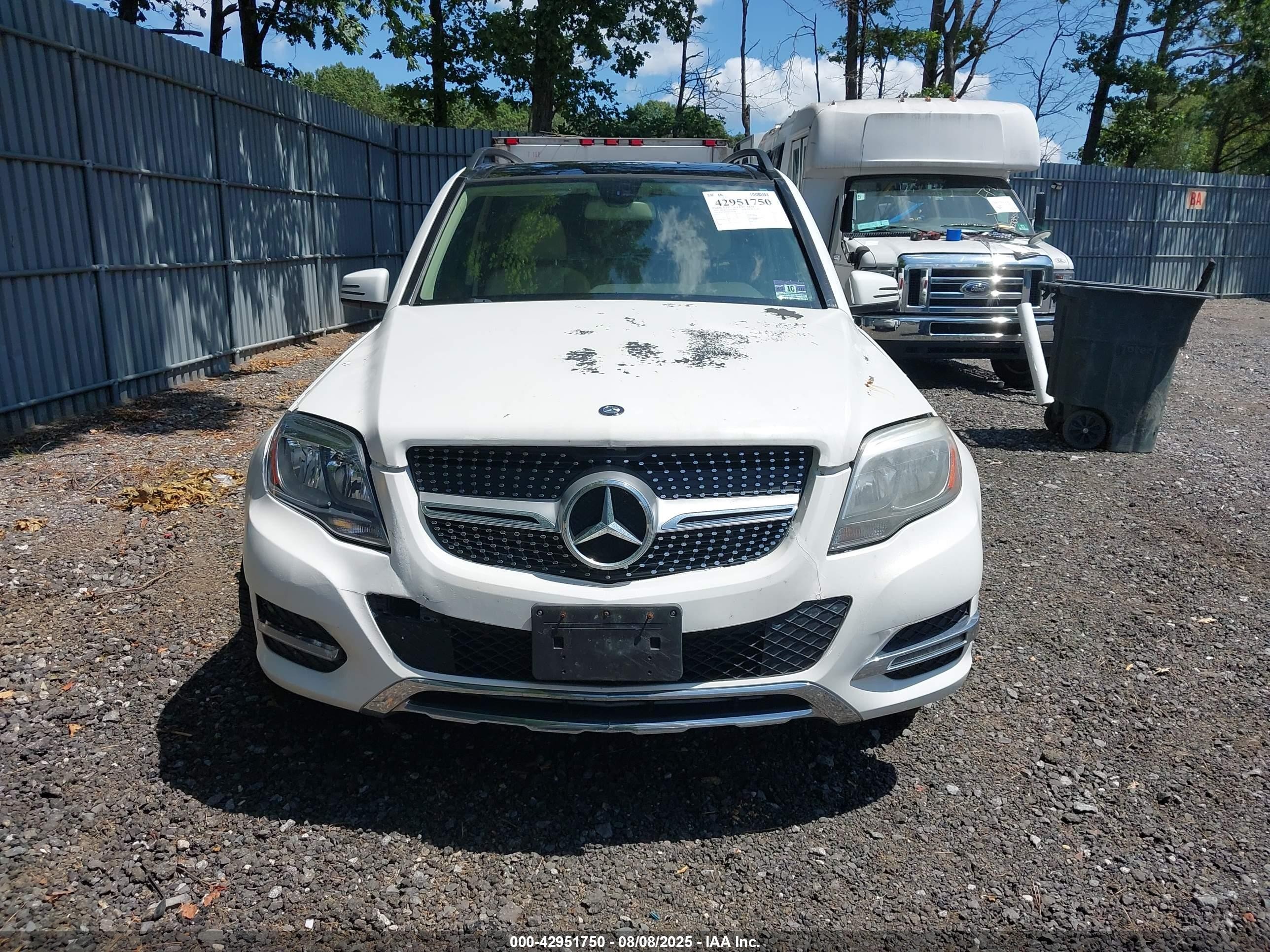 2015 Mercedes-benz Glk 250 Bluetec 4matic White vin: WDCGG0EB8FG339748