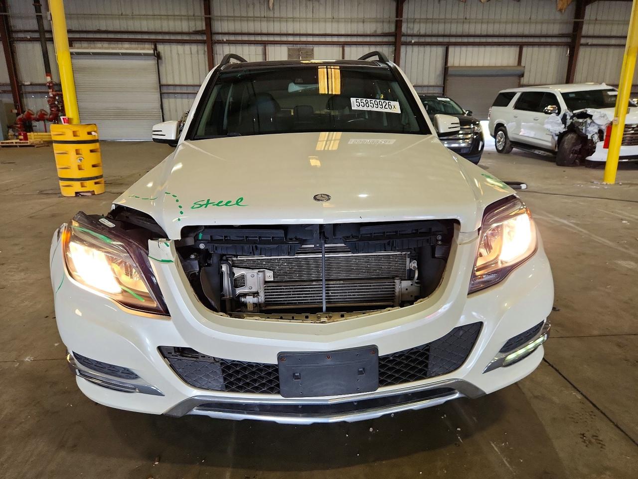 2015 Mercedes-benz Glk 250 Bluetec White vin: WDCGG0EB8FG380638