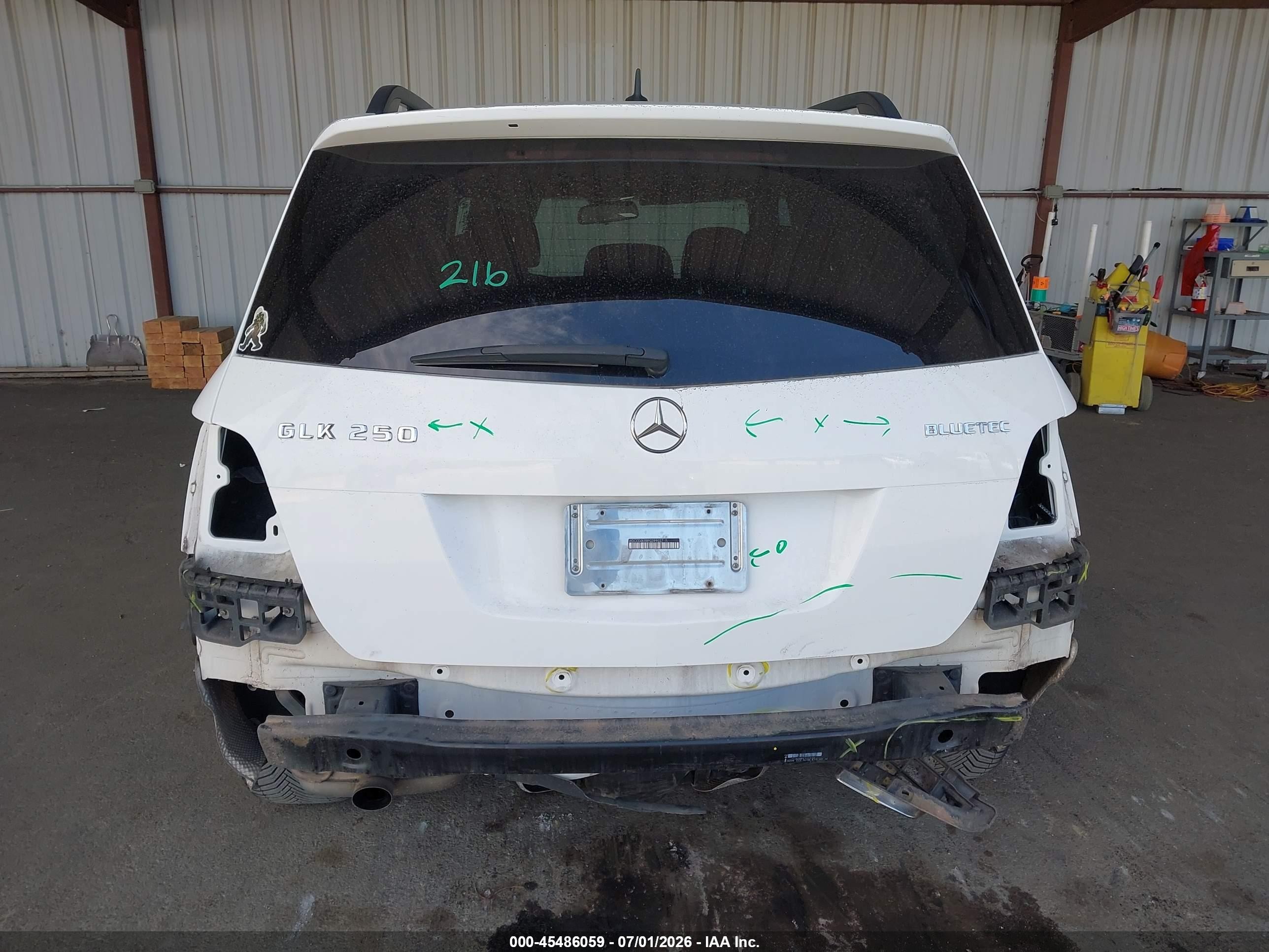 2015 Mercedes-benz Glk 250 Bluetec 4matic Белый vin: WDCGG0EB8FG399027