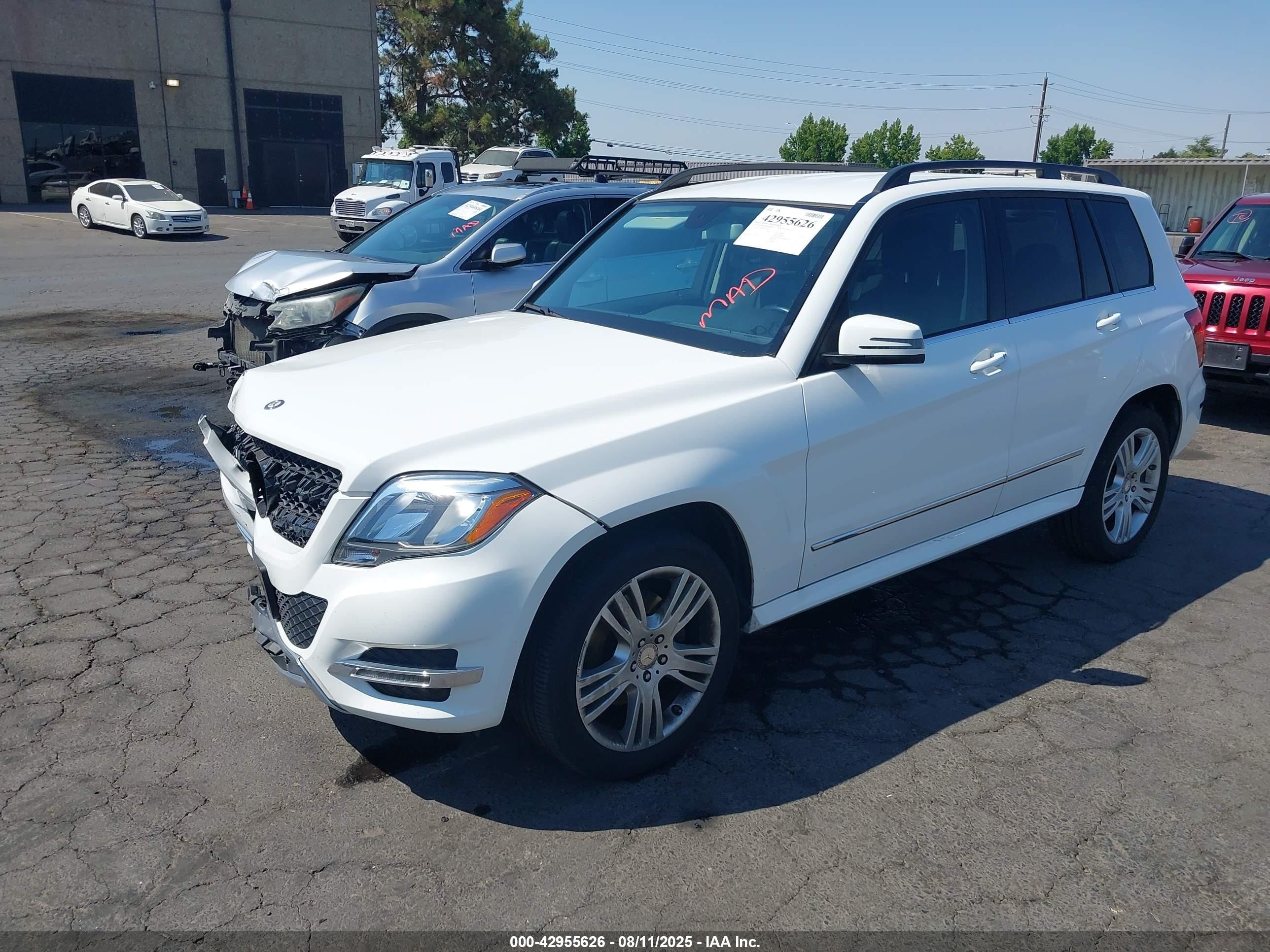 2015 Mercedes-benz Glk 250 Bluetec 4matic White vin: WDCGG0EB8FG435105