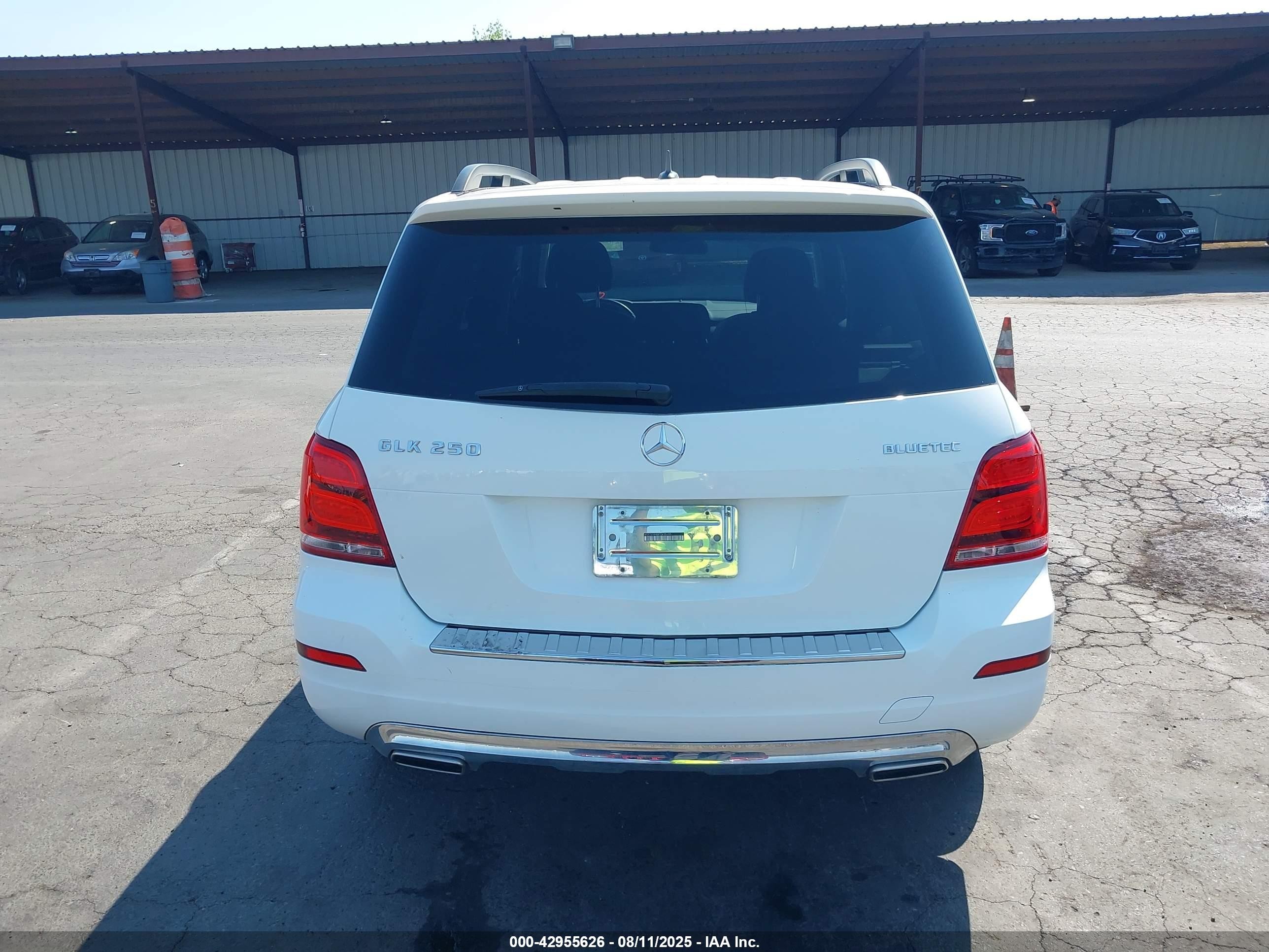 2015 Mercedes-benz Glk 250 Bluetec 4matic White vin: WDCGG0EB8FG435105