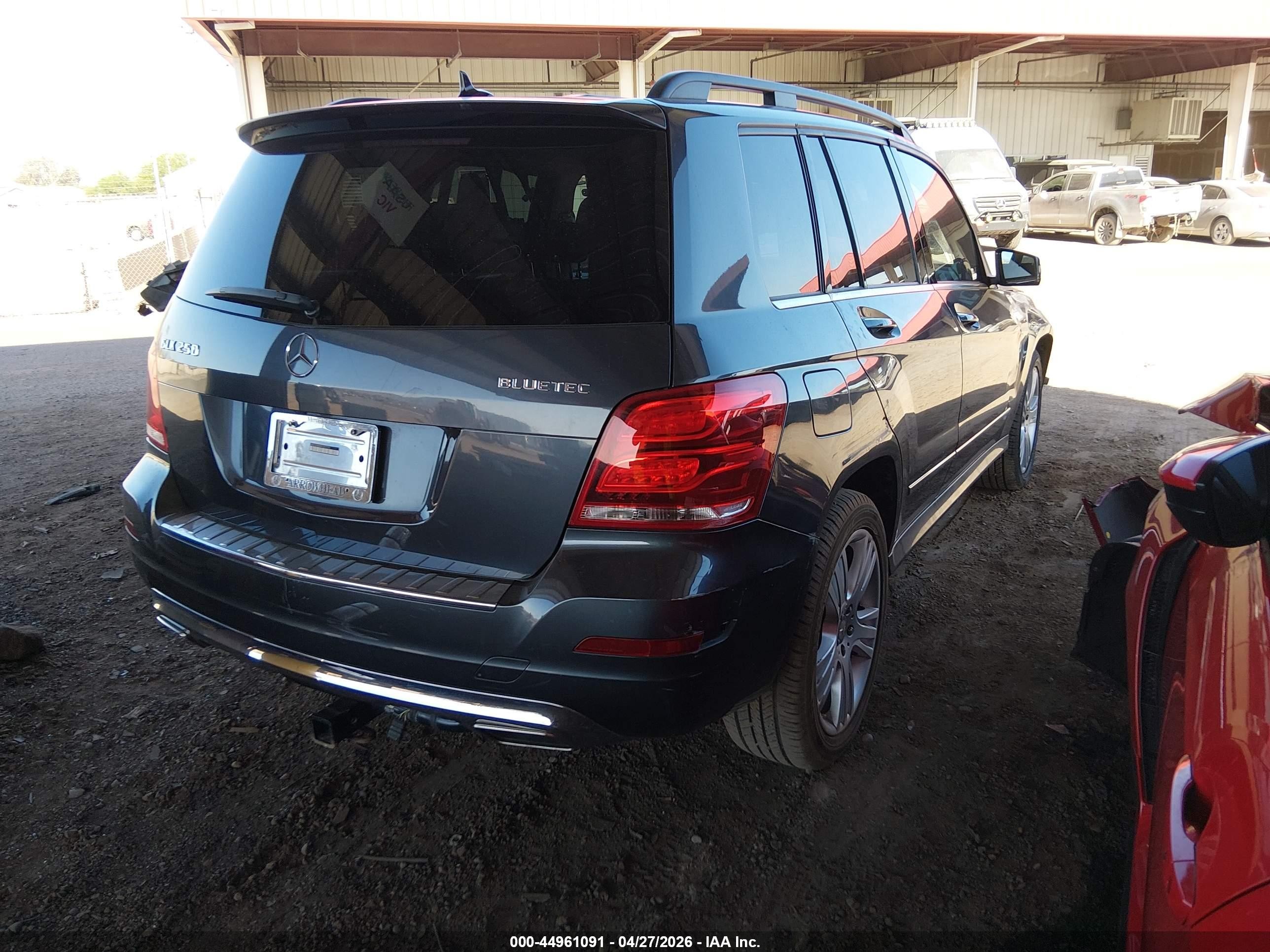 2015 Mercedes-benz Glk 250 Bluetec 4matic Gray vin: WDCGG0EB9FG337720