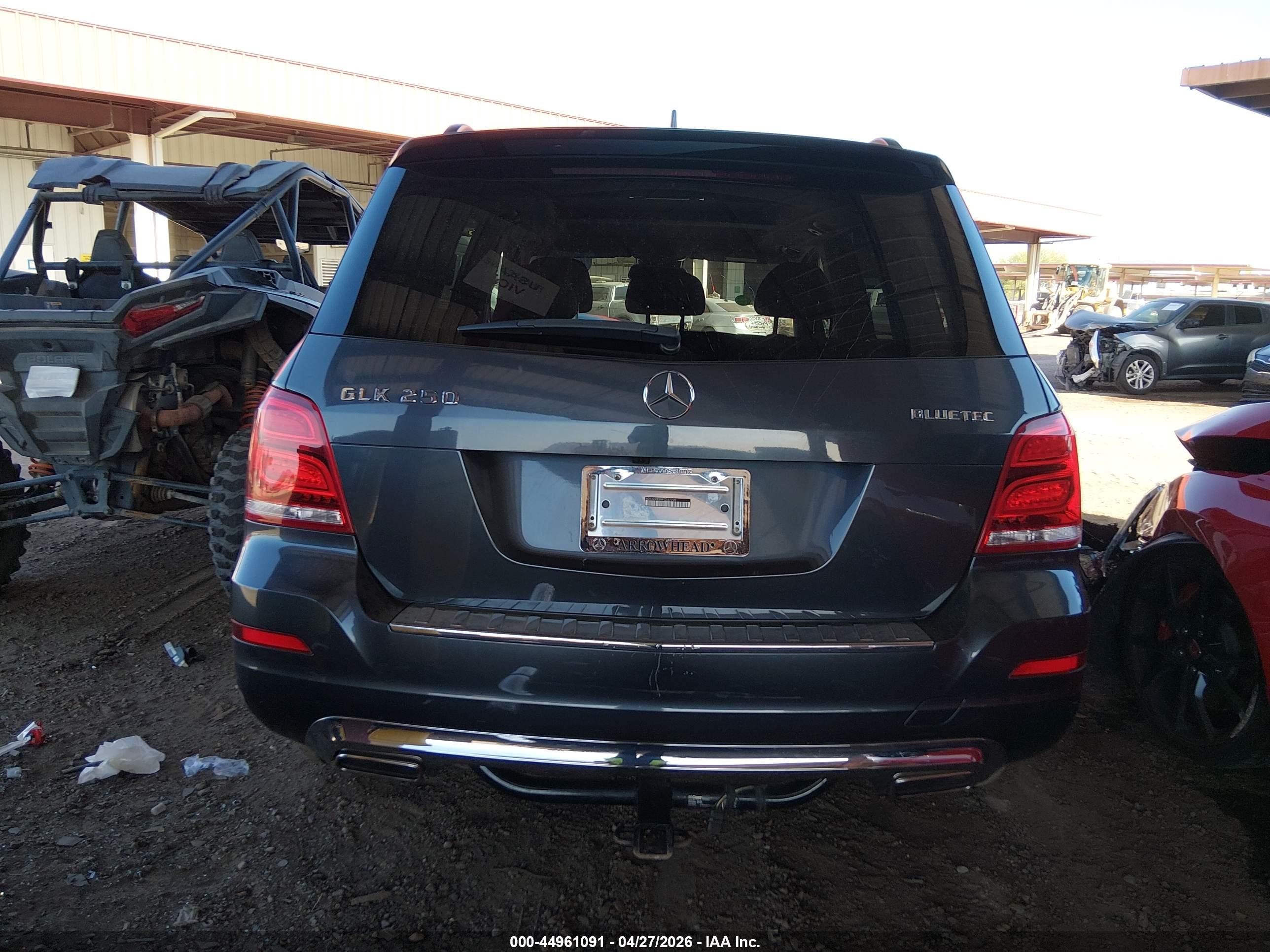 2015 Mercedes-benz Glk 250 Bluetec 4matic Gray vin: WDCGG0EB9FG337720
