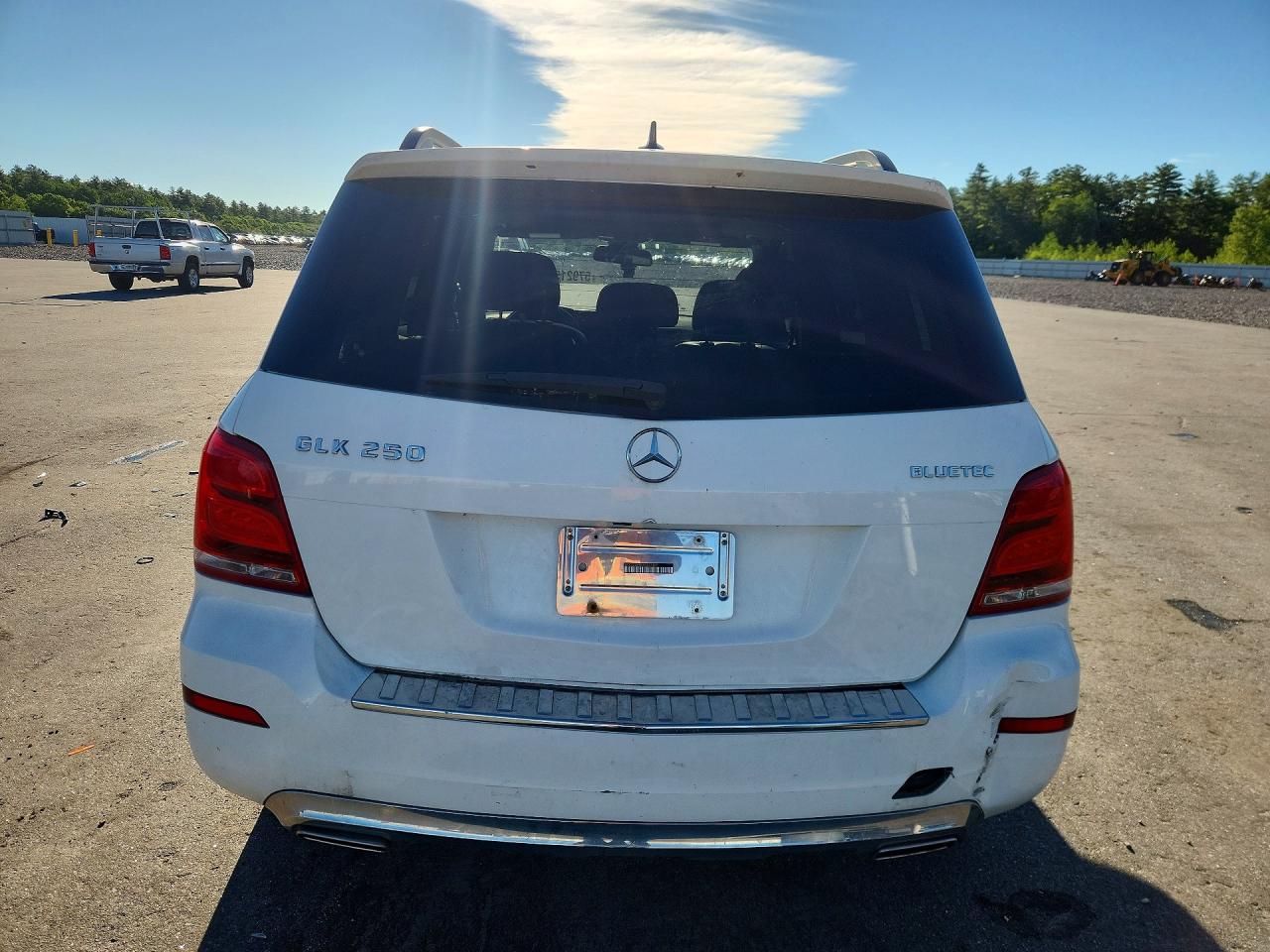 2015 Mercedes-benz Glk 250 Bluetec White vin: WDCGG0EB9FG373102