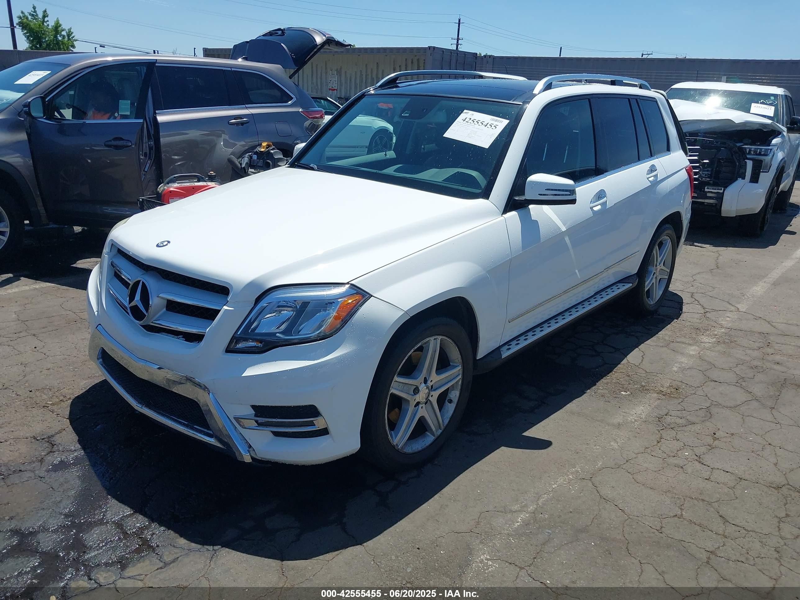 2015 Mercedes-benz Glk 250 Bluetec 4matic White vin: WDCGG0EBXFG422453