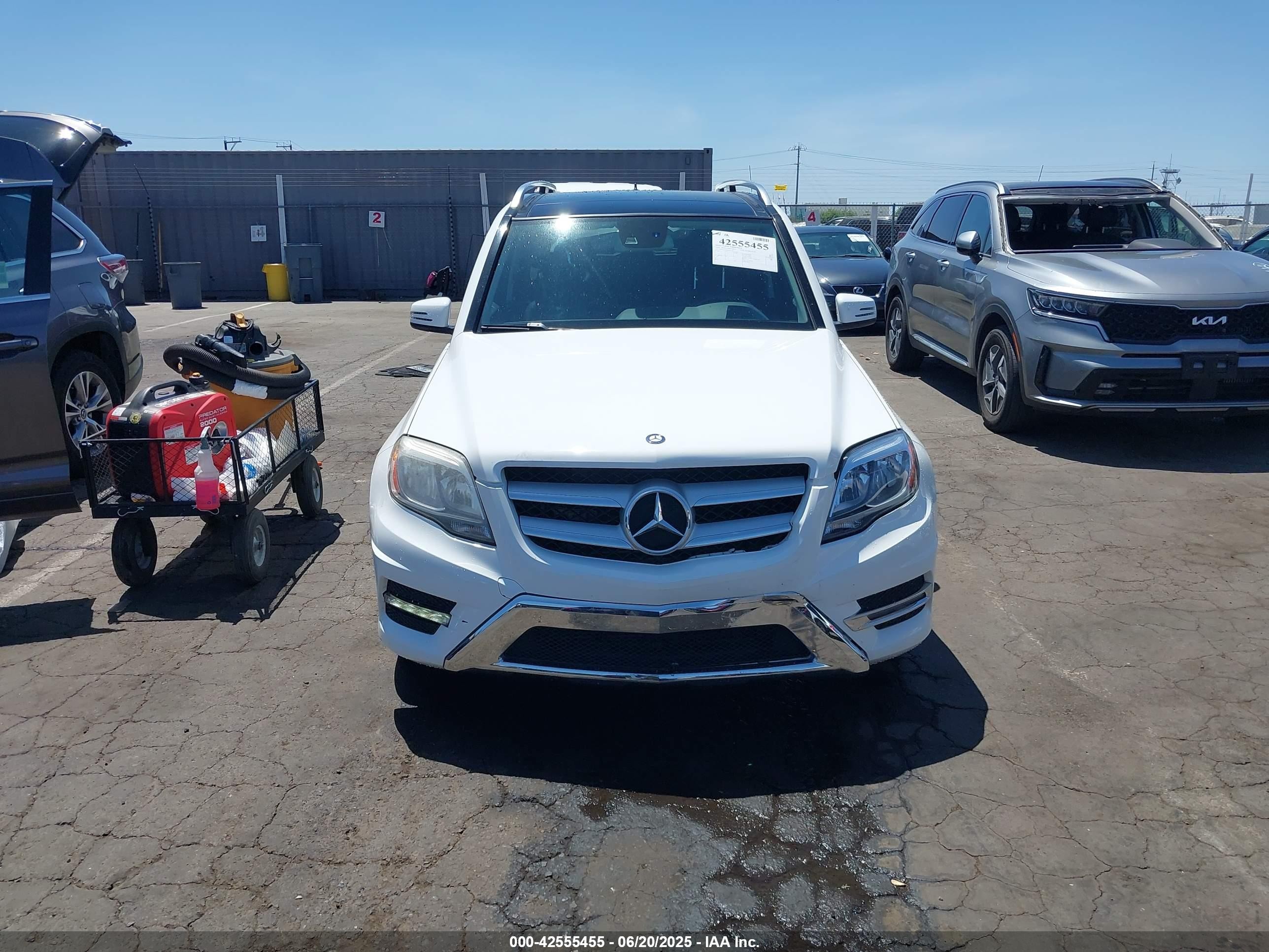 2015 Mercedes-benz Glk 250 Bluetec 4matic White vin: WDCGG0EBXFG422453