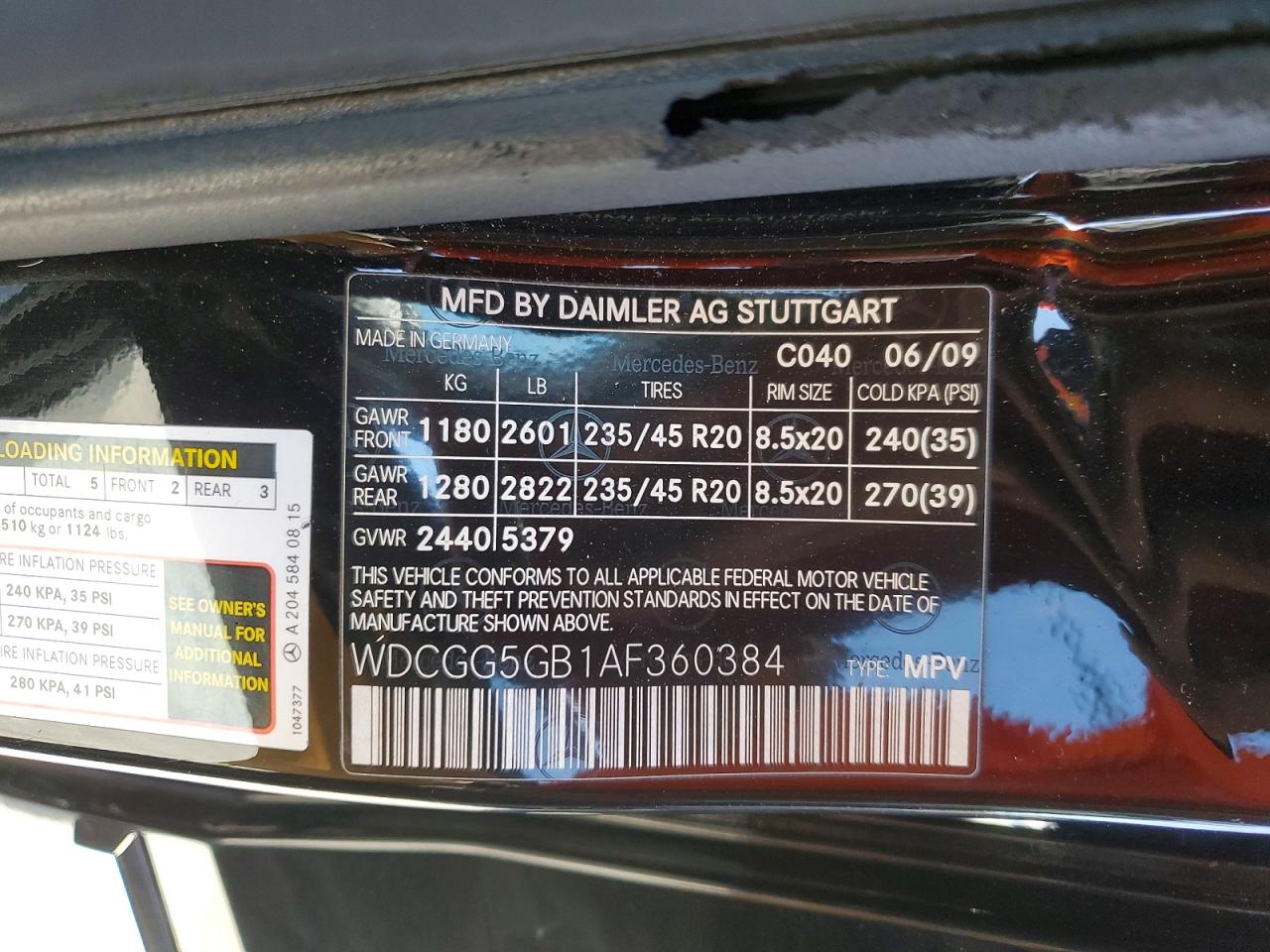 2010 Mercedes-benz Glk 350 Black vin: WDCGG5GB1AF360384
