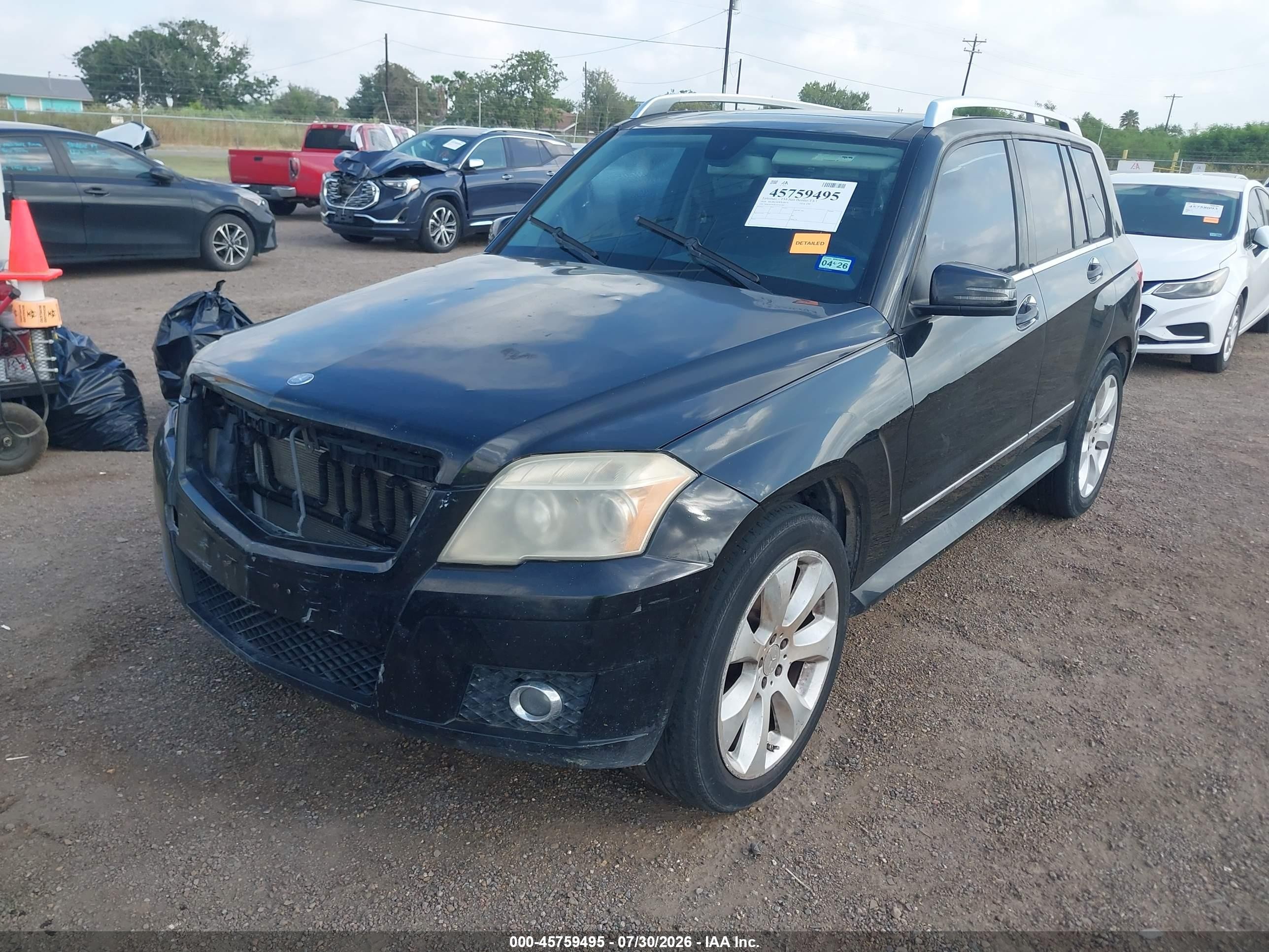 2010 Mercedes-benz Glk 350   Black vin: WDCGG5GB1AF491962
