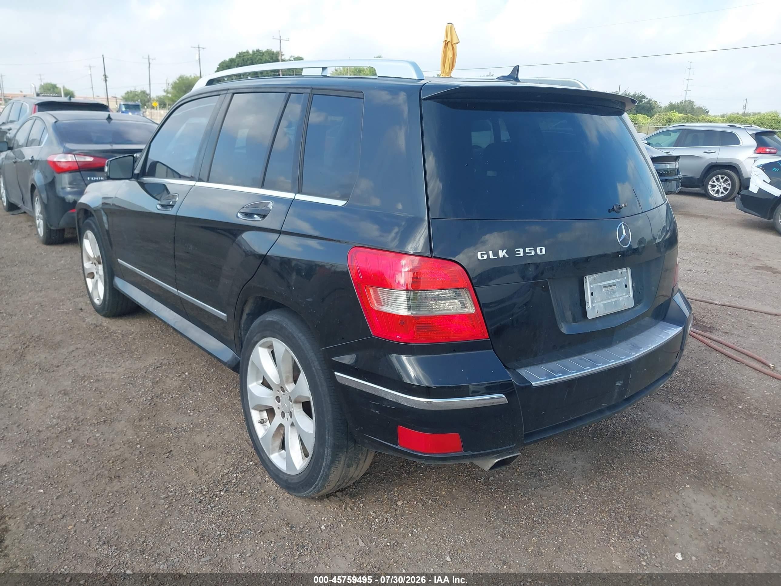 2010 Mercedes-benz Glk 350   Black vin: WDCGG5GB1AF491962