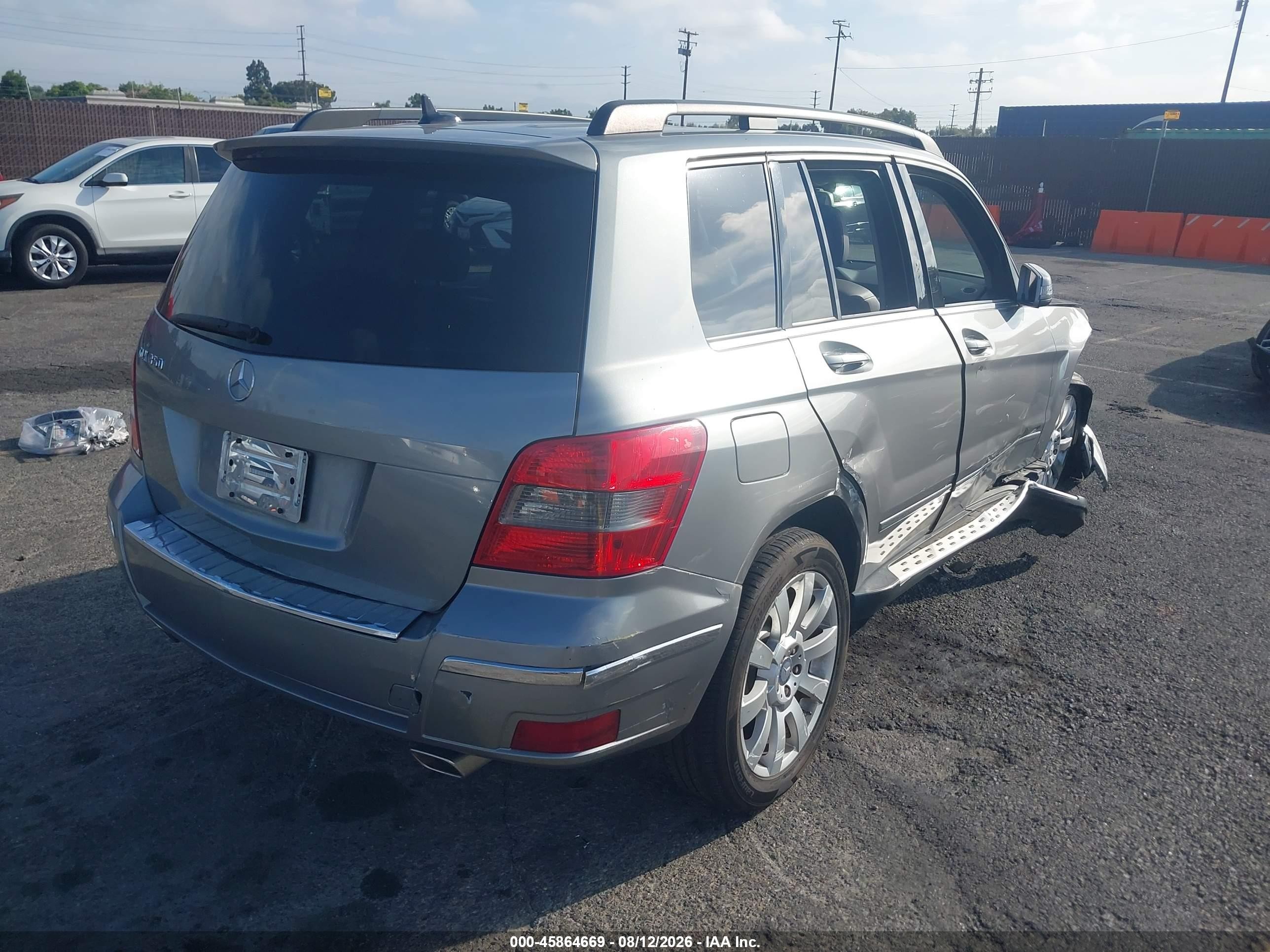 2011 Mercedes-benz Glk 350   Gray vin: WDCGG5GB2BF634161
